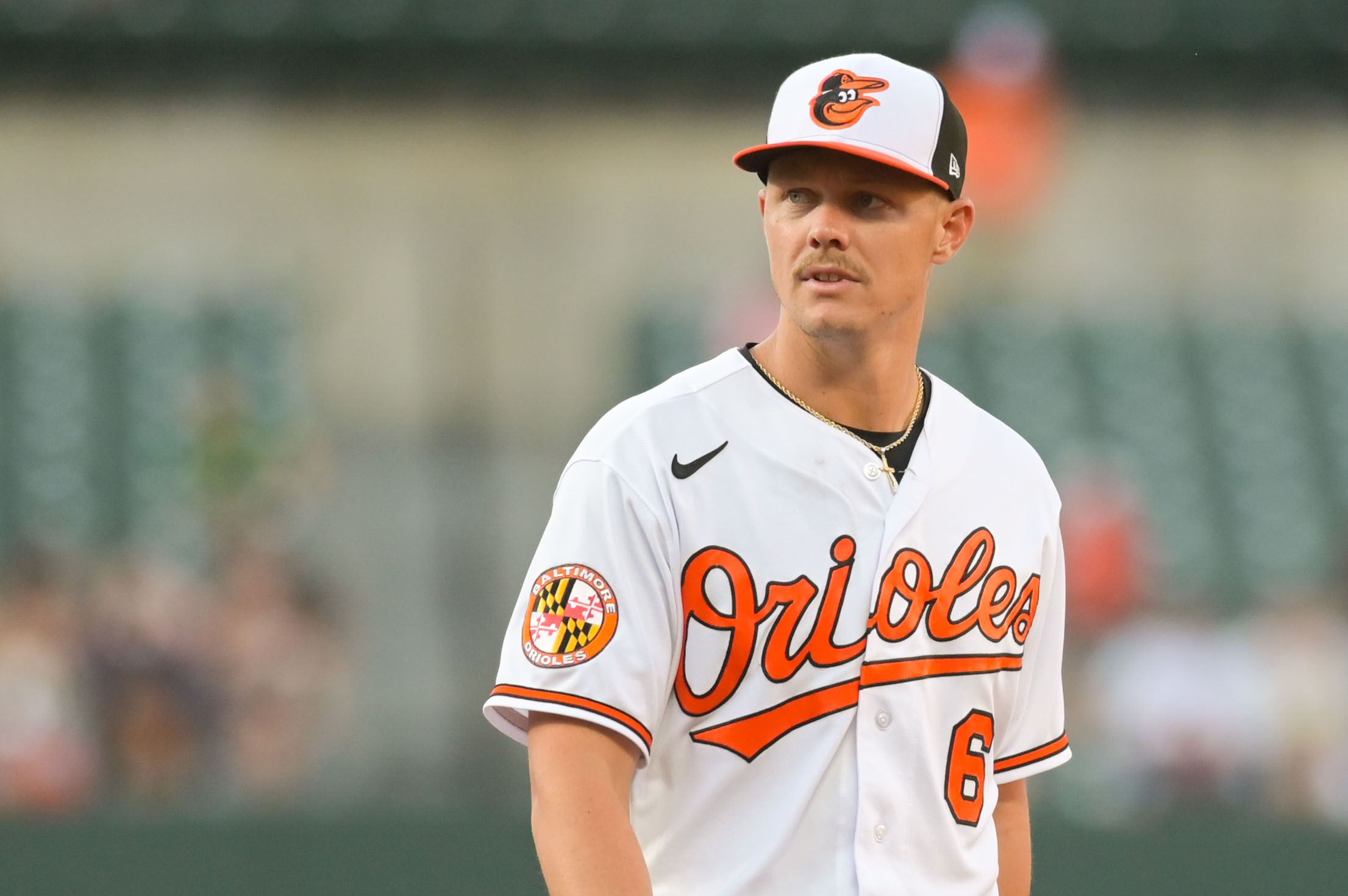 Tony Kemp bunt grounds out, second baseman Gunnar Henderson to