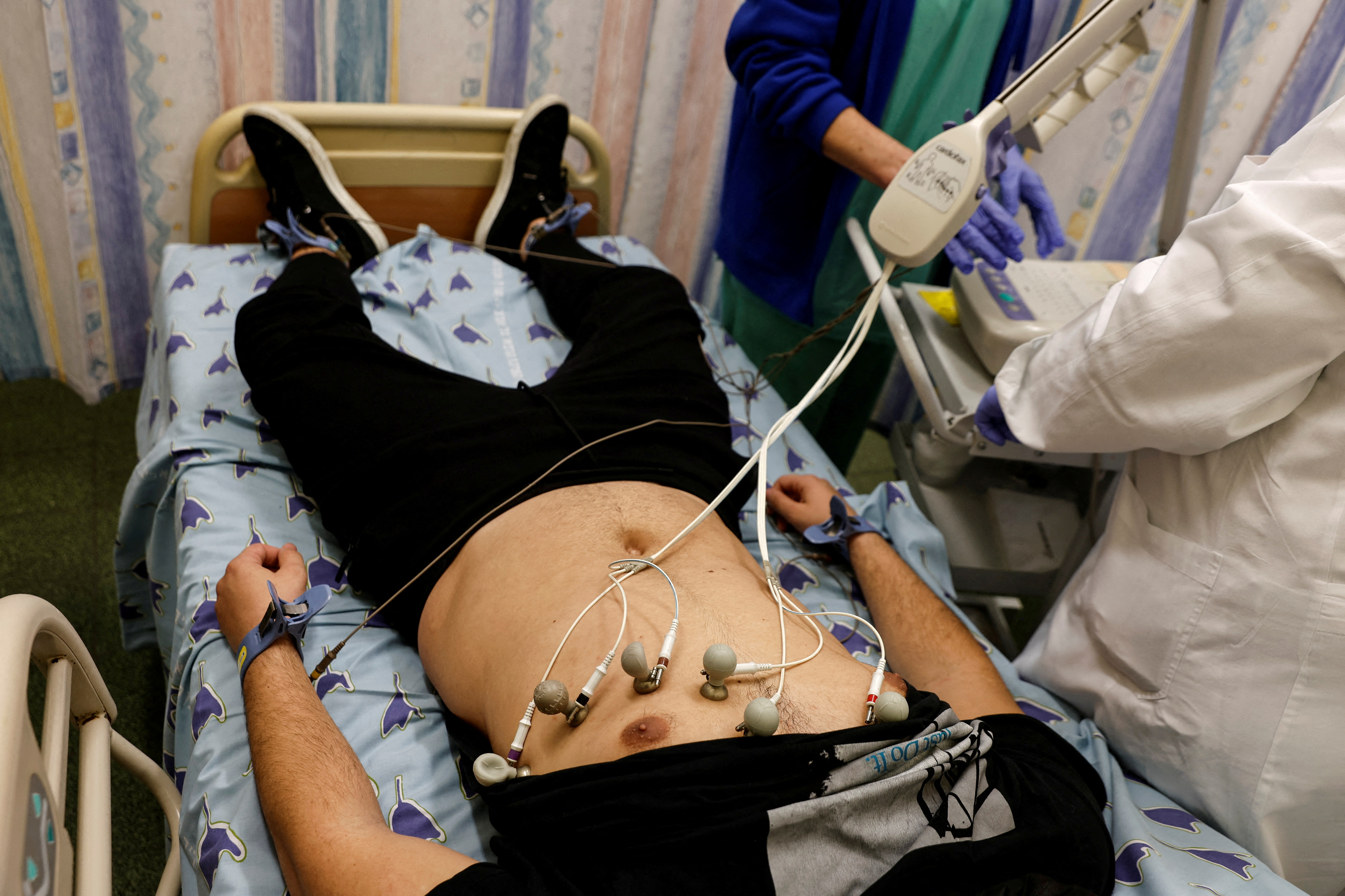 A patient suffering from Long COVID is examined in the post-coronavirus disease (COVID-19) clinic of Ichilov Hospital in Tel Aviv