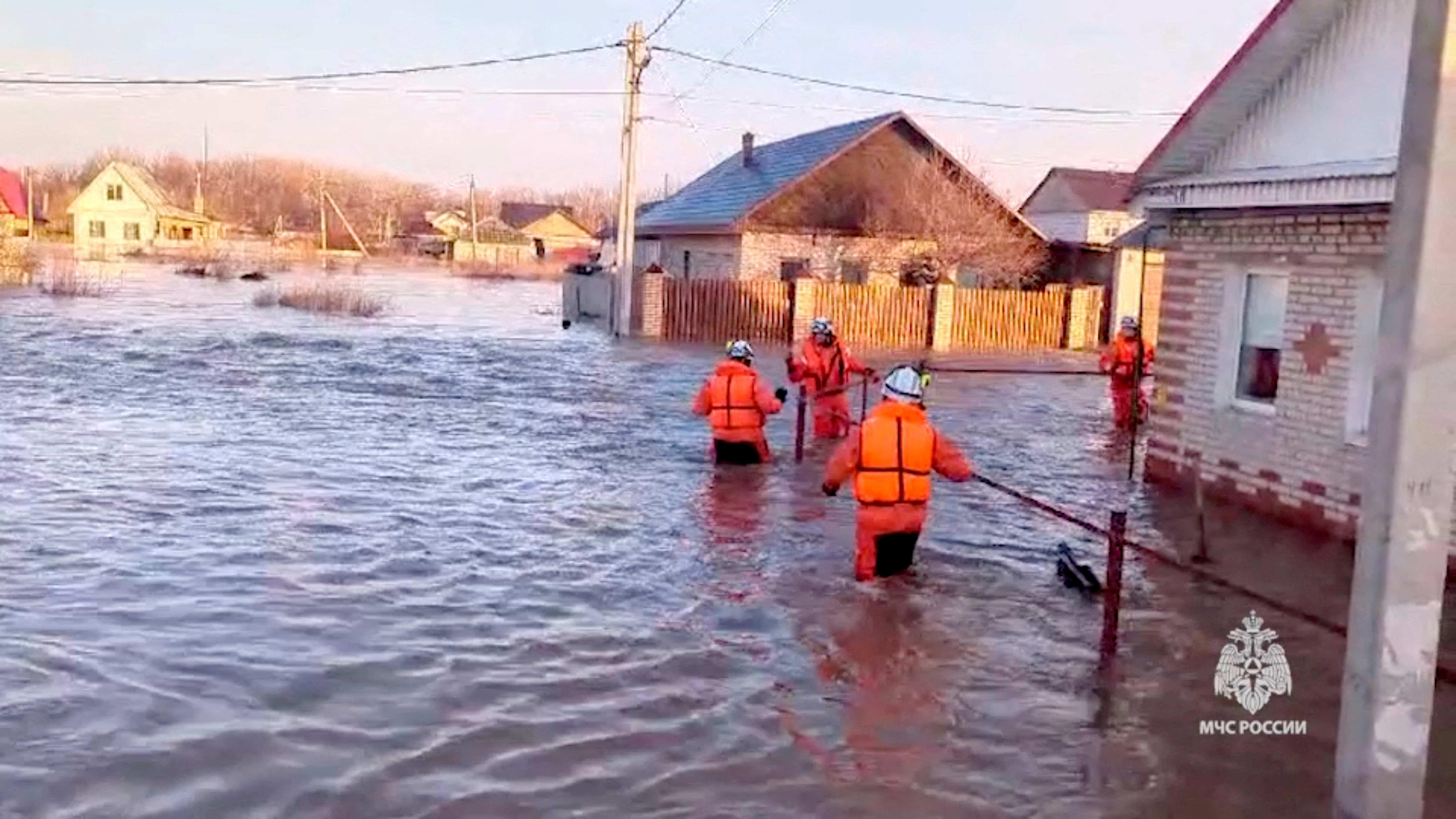 FILE PHOTO: Evacuation from homes in flood-hit Orsk