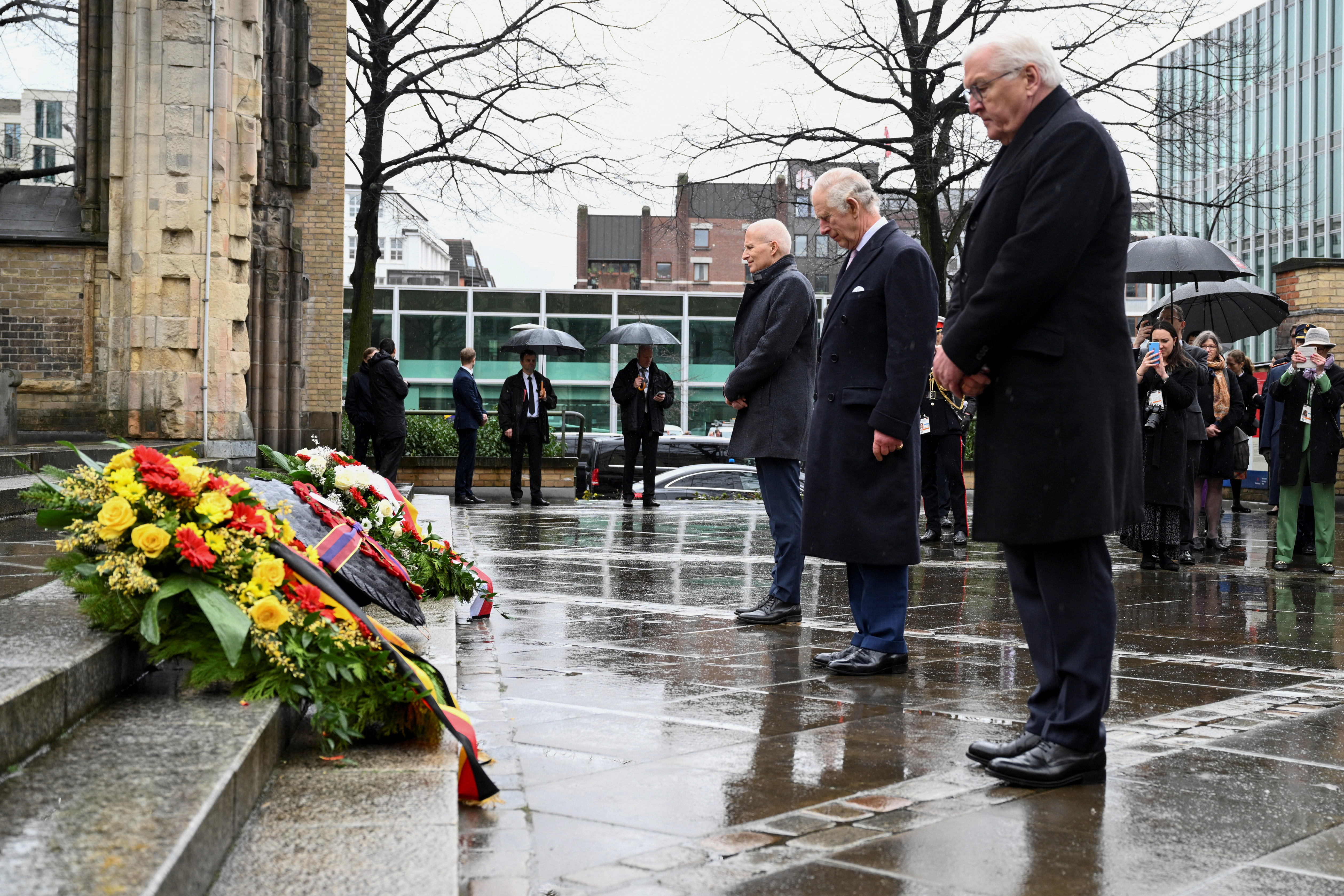 Britain's King Charles visits WW2 memorial in Hamburg