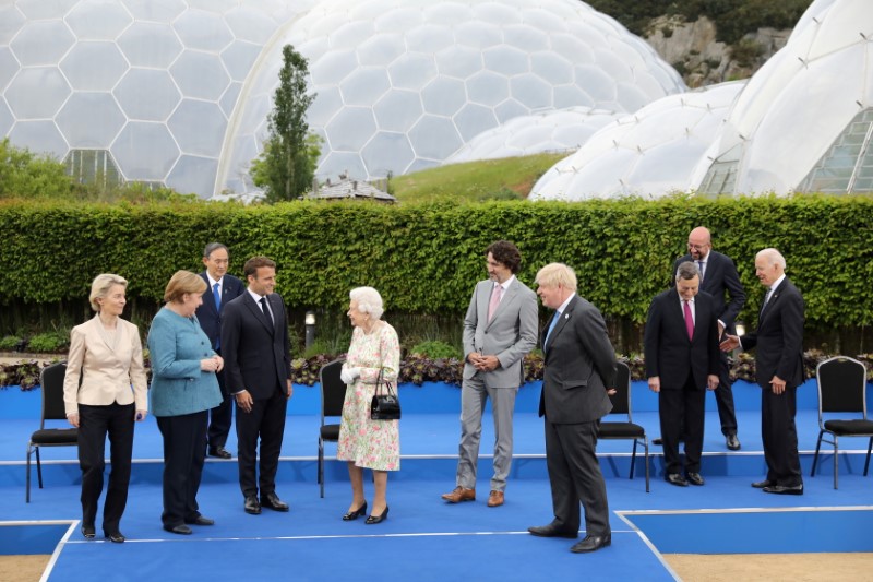 Reception at The Eden Project on the sidelines of the G7 summit in Cornwall