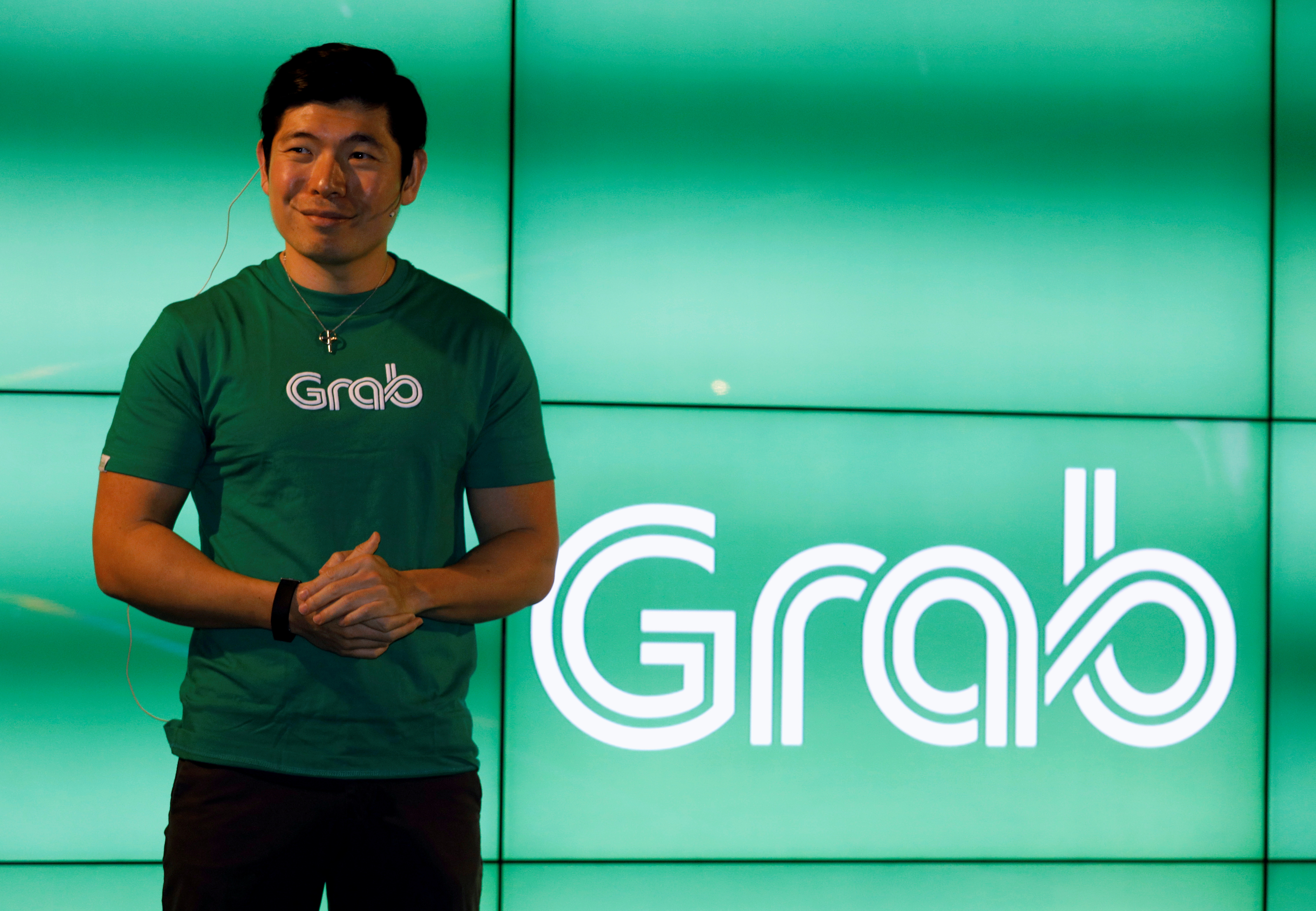 Grab's CEO Anthony Tan speaks during Grab's fifth anniversary news conference in Singapore June 6, 2017. REUTERS/Edgar Su/File Photo