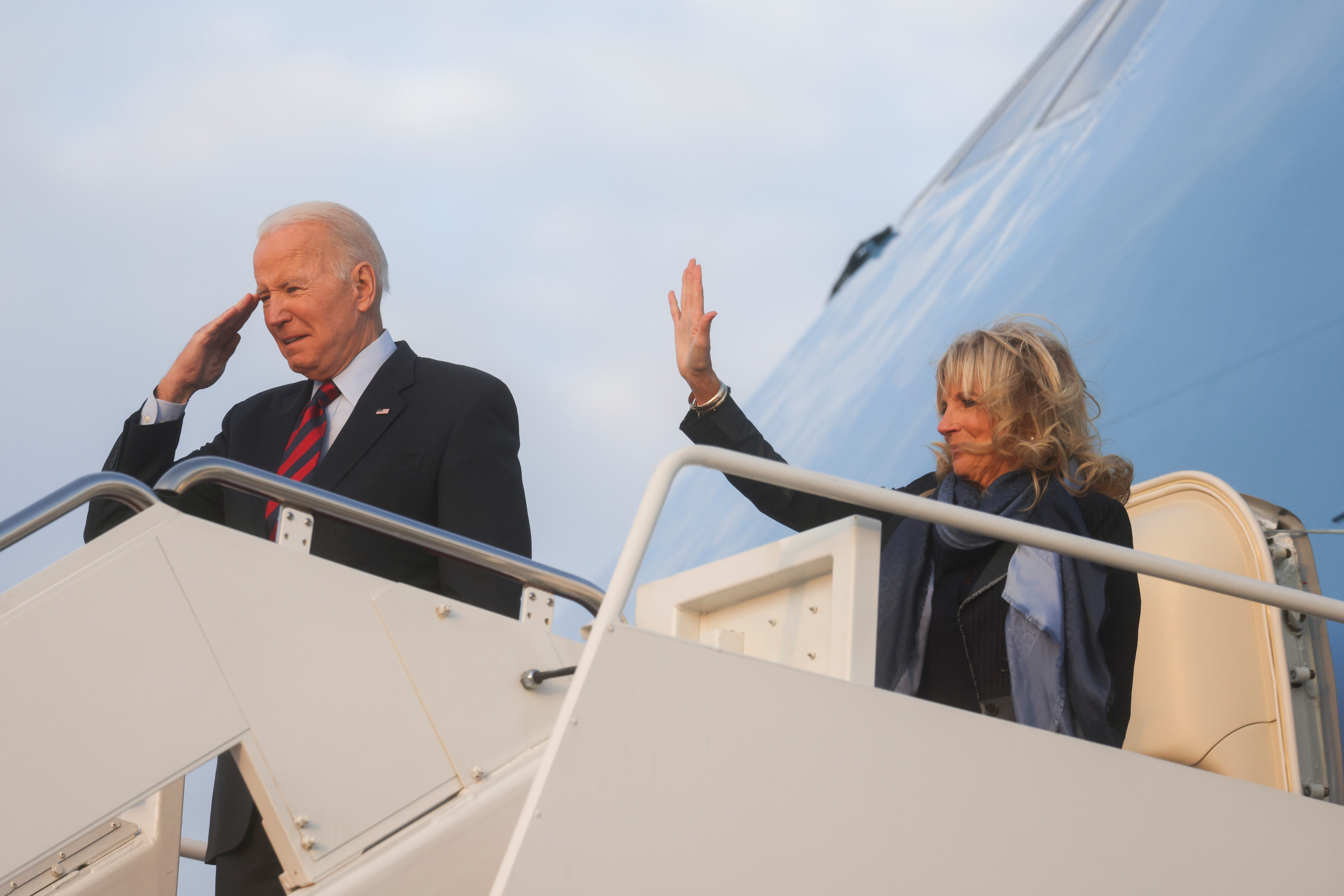 U.S. President Biden and first lady Jill Biden travel to Fort Bragg for Thanksgiving event