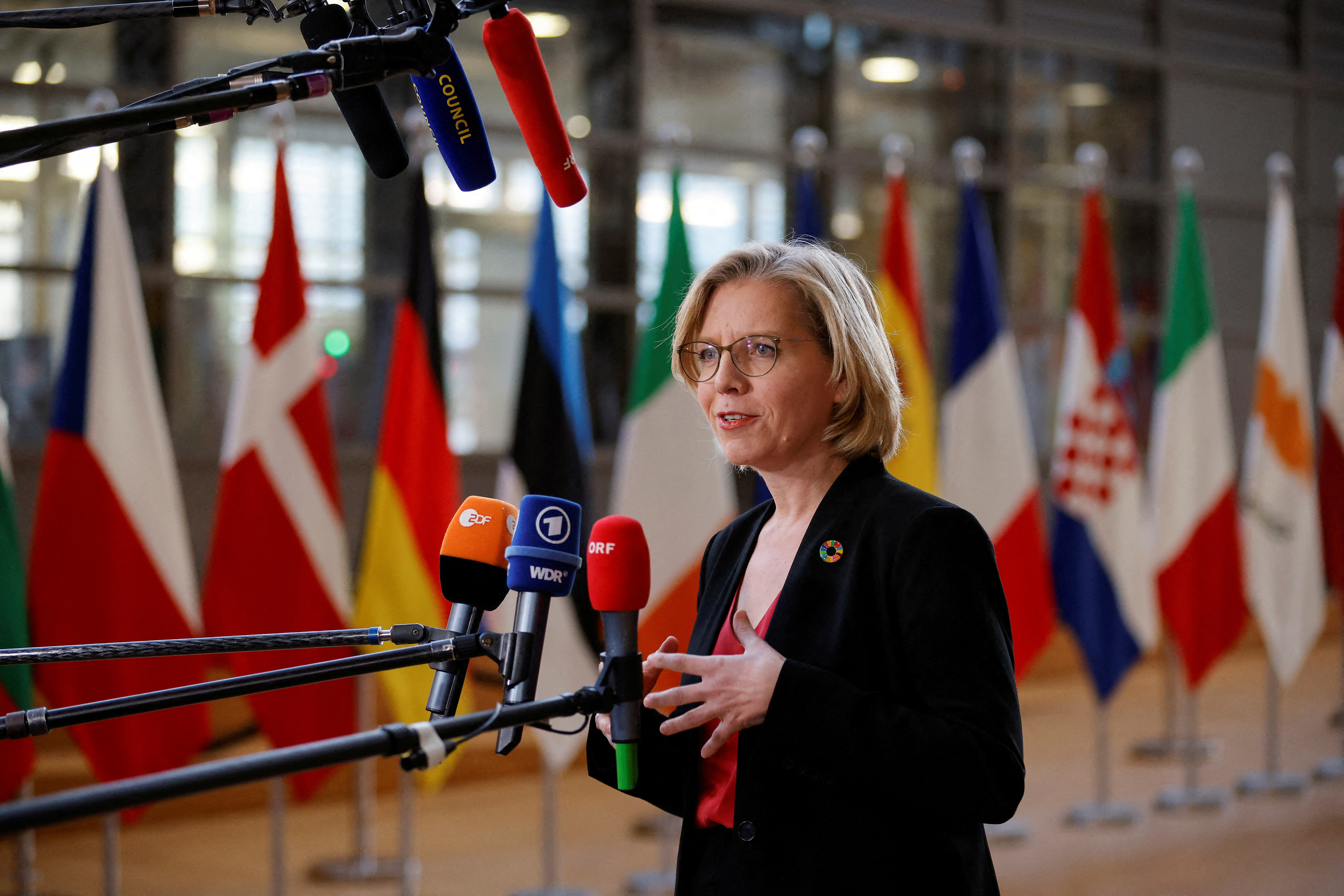 Austria's Leonore Gewessler attends EU energy ministers' meeting in Brussels