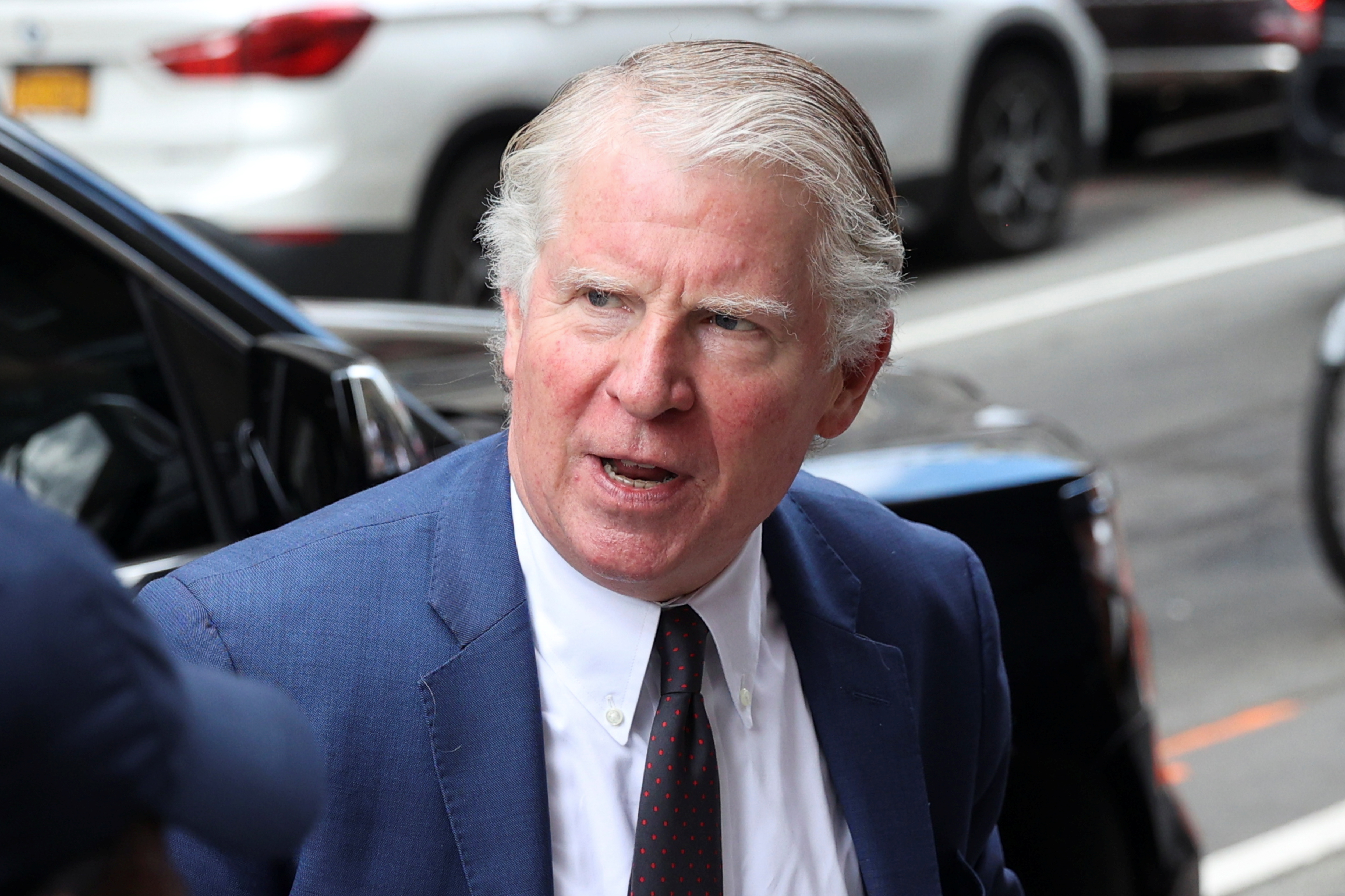 Manhattan district Attorney Cyrus Vance Jr. arrives at the District Attorney’s Office in the Manhattan Borough of New York