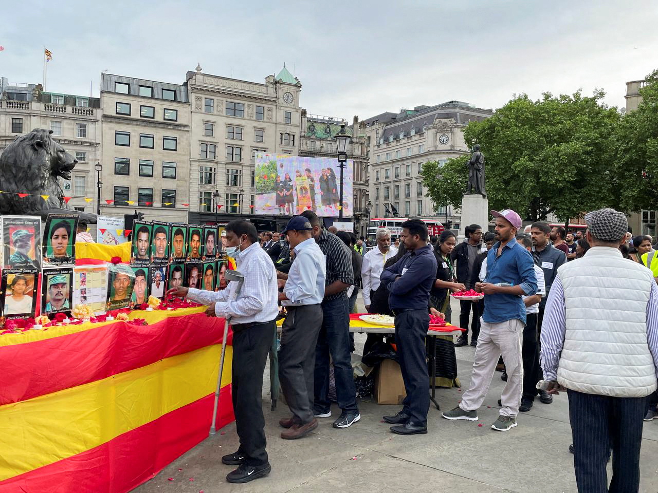 Demonstration on 13th anniversary of the end of Sri Lankan civil war, in London