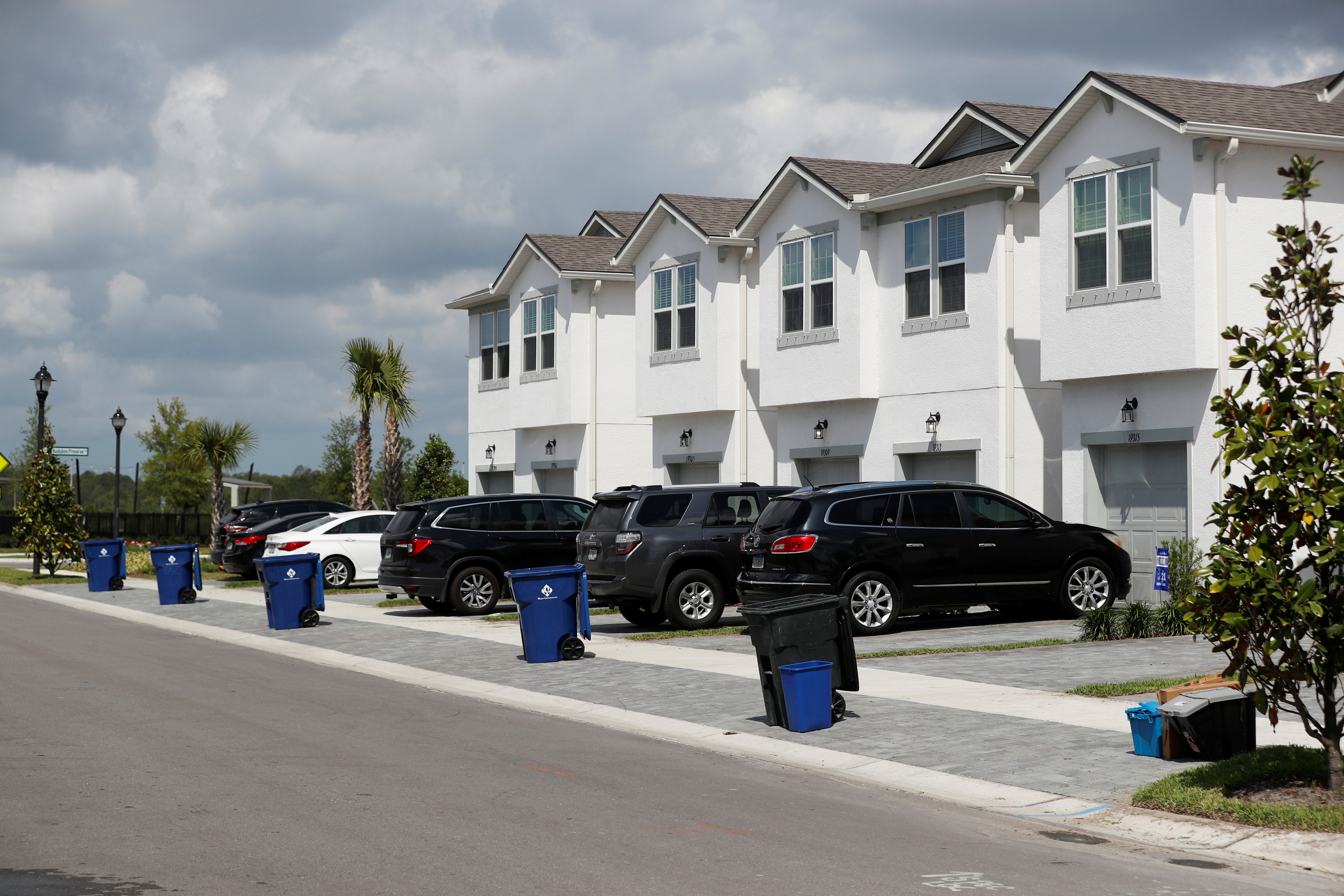 New townhomes are seen in a subdivision while building material supplies are in high demand in Tampa, Florida, U.S., May 5, 2021.  REUTERS/Octavio Jones