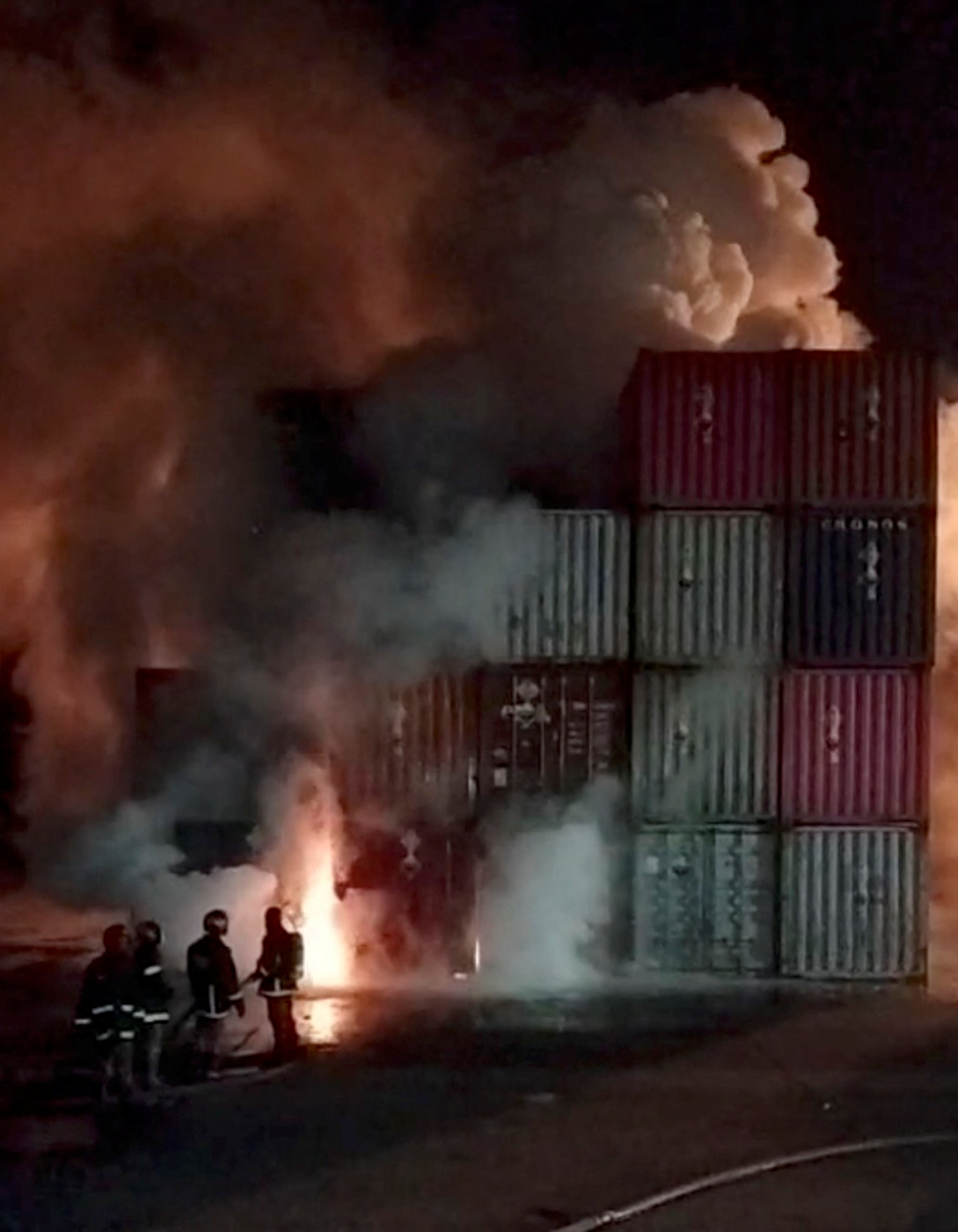 Fire breaks out at a container facility in Sitakunda