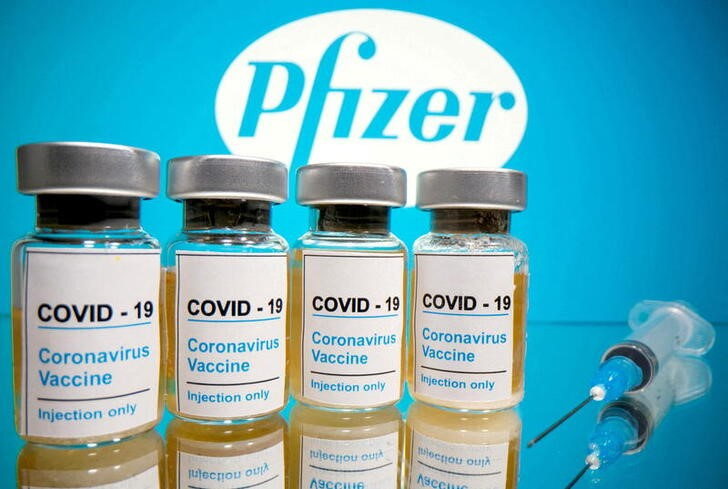 Pfizer vaccine photo illustration