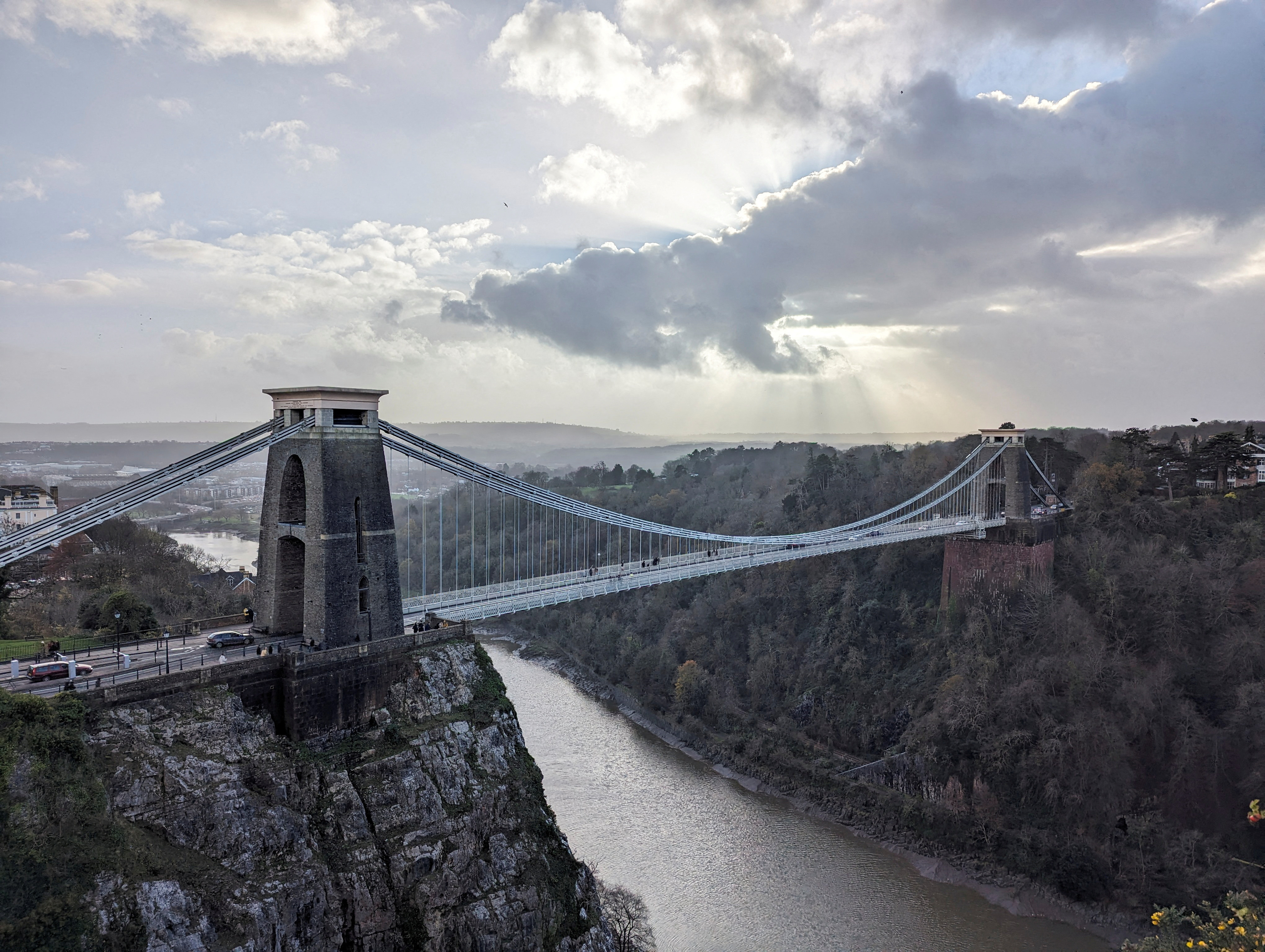 View of the Clifton Suspension Bridge in Bristol