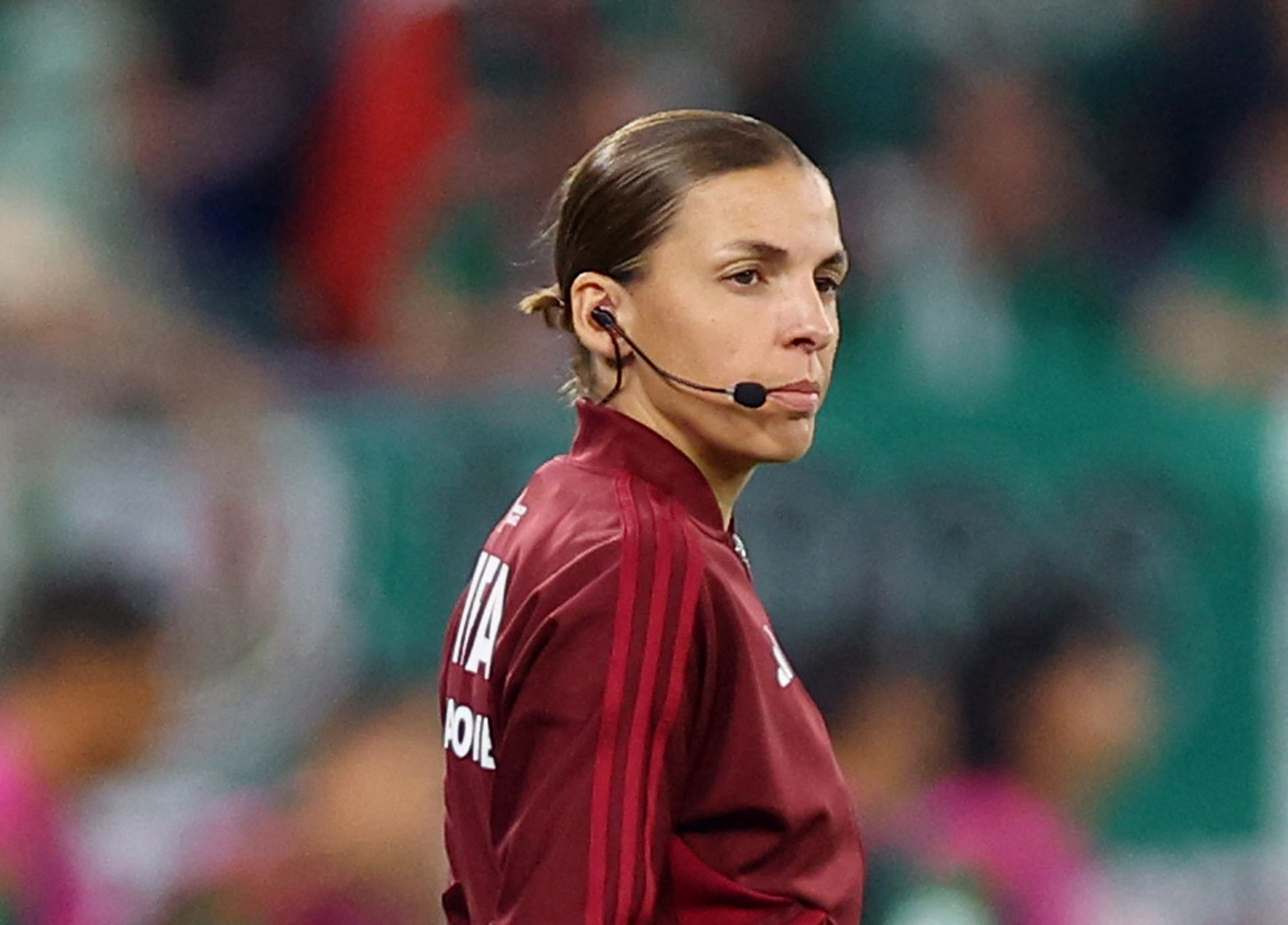 Stephanie Frappart makes history as first female referee for match