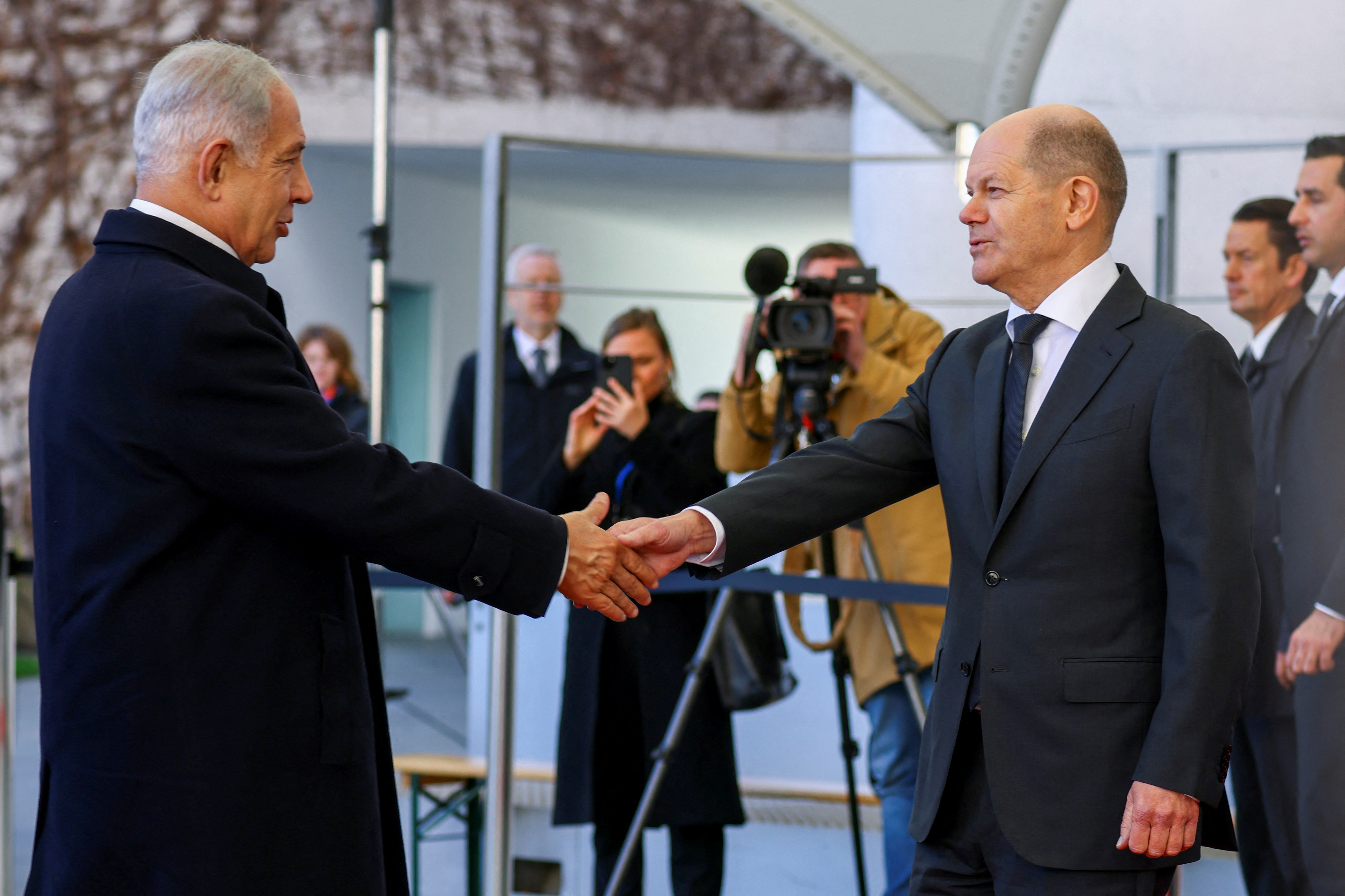 German Chancellor Scholz meets Israeli Prime Minister Netanyahu in Berlin