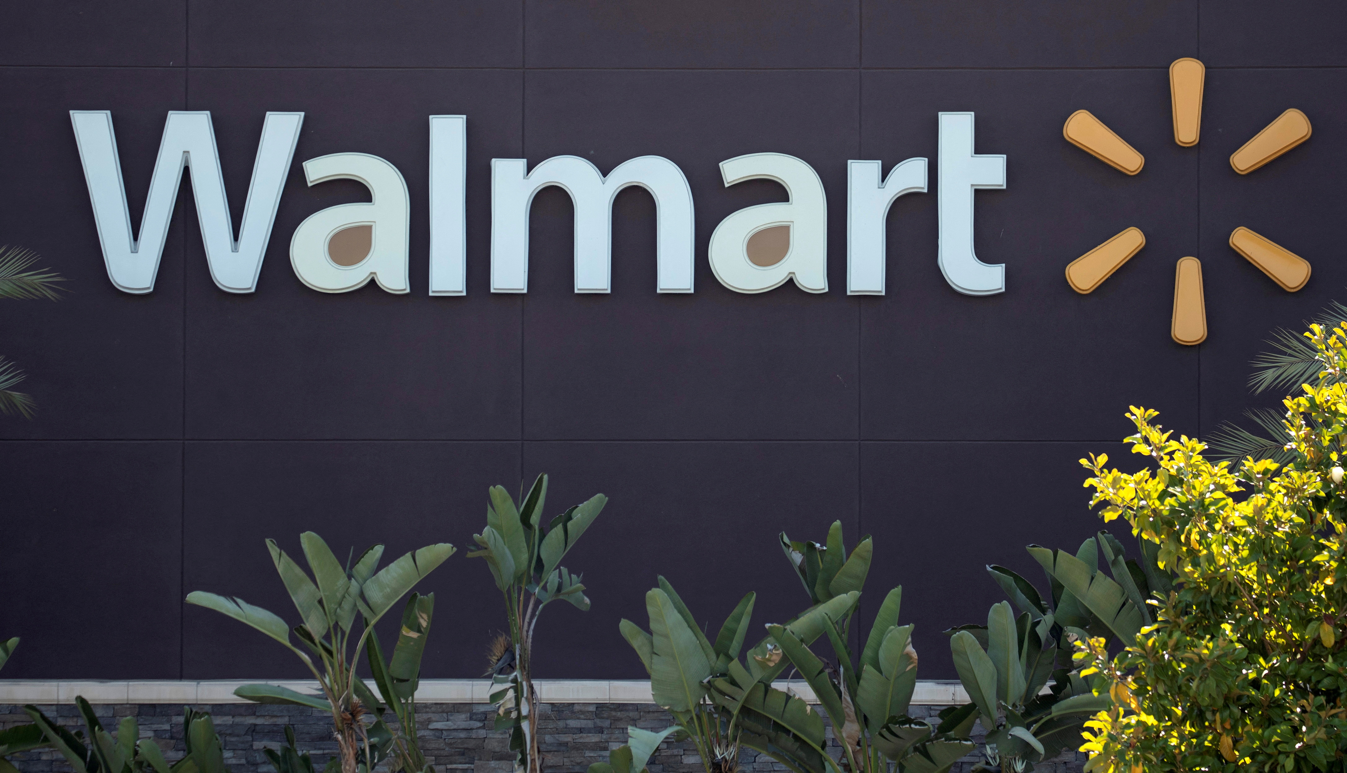 The logo of a Walmart Superstore is seen in Rosemead, California