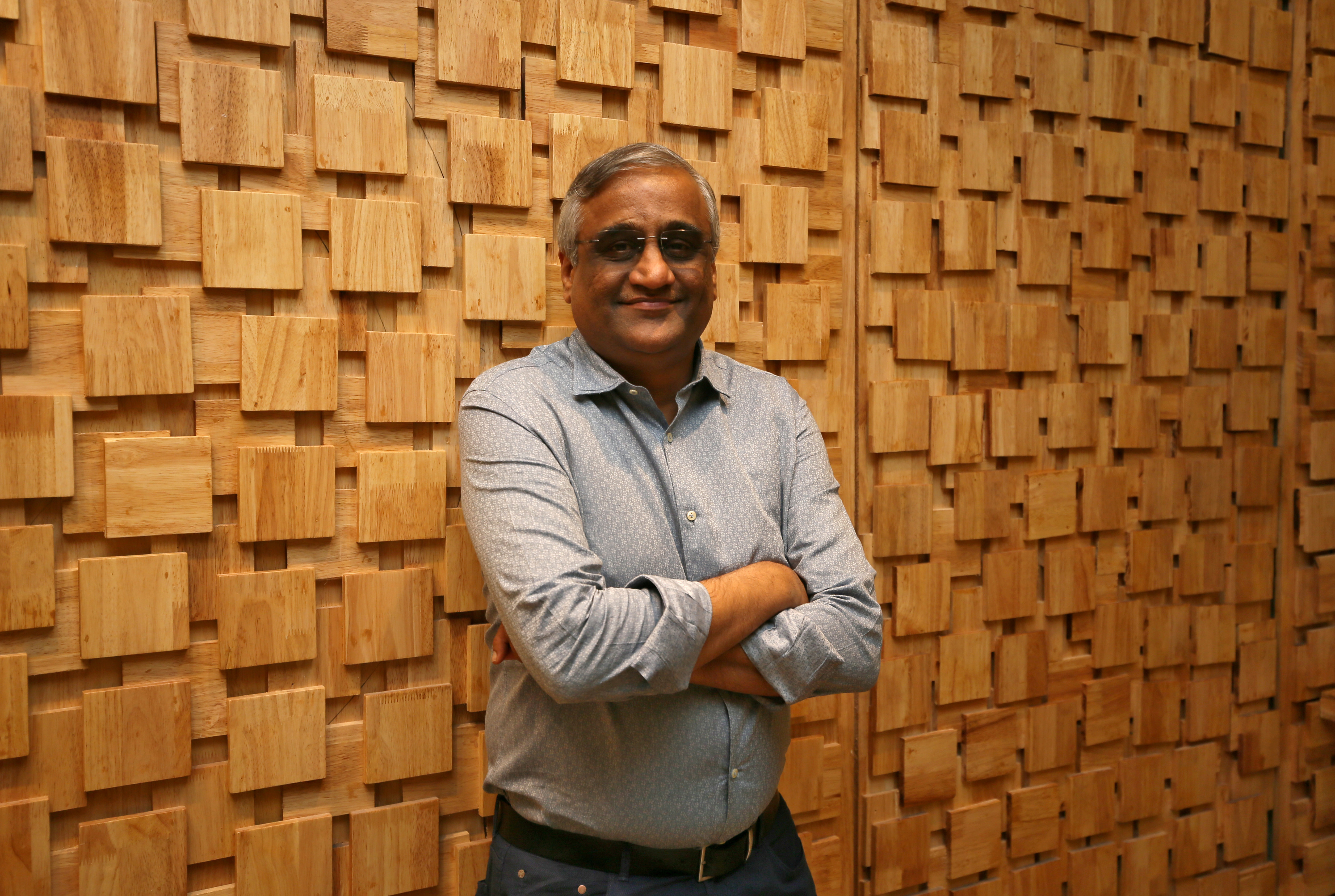 Kishore Biyani, CEO and founder of India's Future Group poses after the inauguration of Foodhall, a premium lifestyle food superstore by the Future Group, store in Mumbai, India, December 1, 2018. REUTERS/Francis Mascarenhas