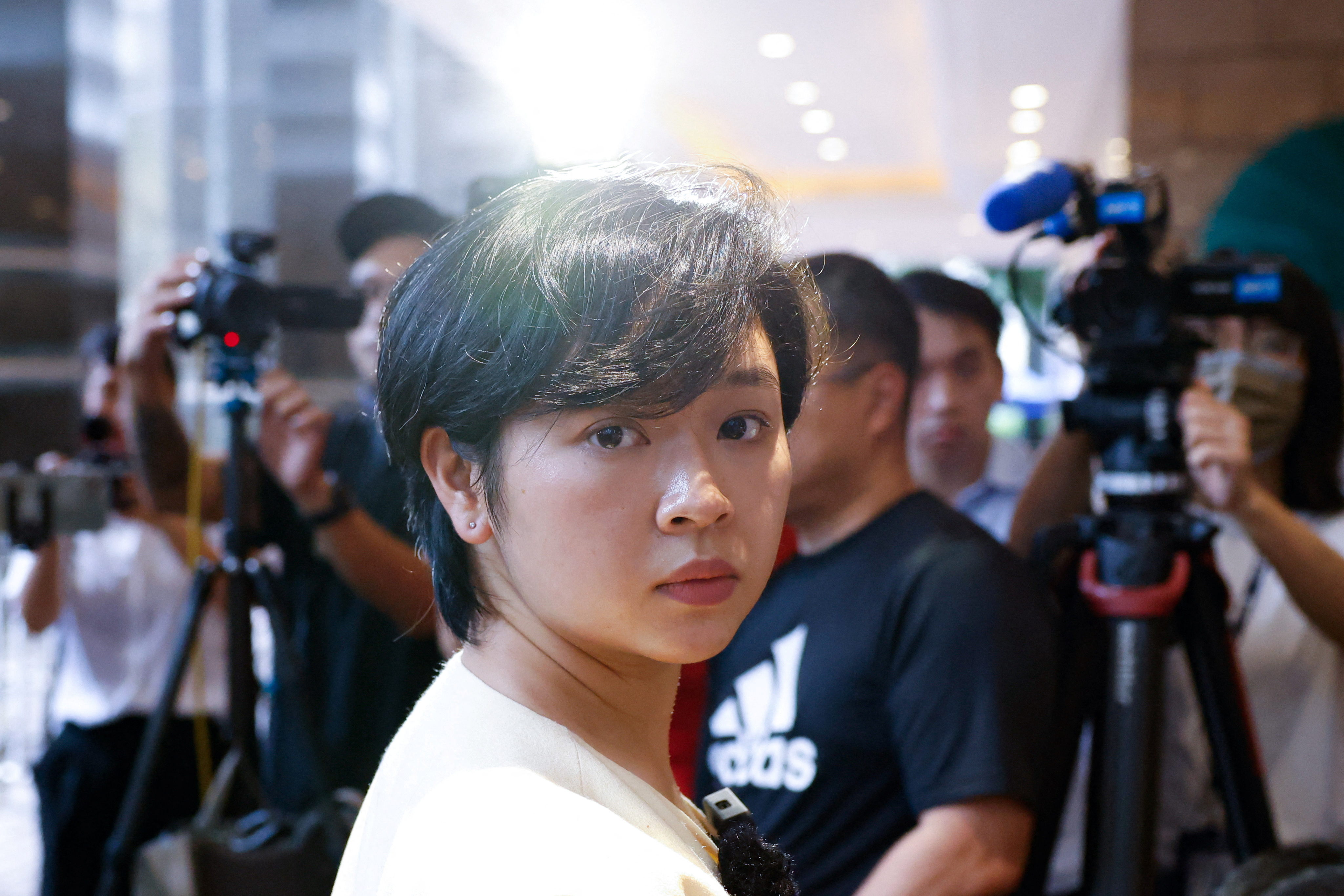 Selina Cheng, the newly elected chairperson of the Hong Kong Journalists Association, in Hong Kong