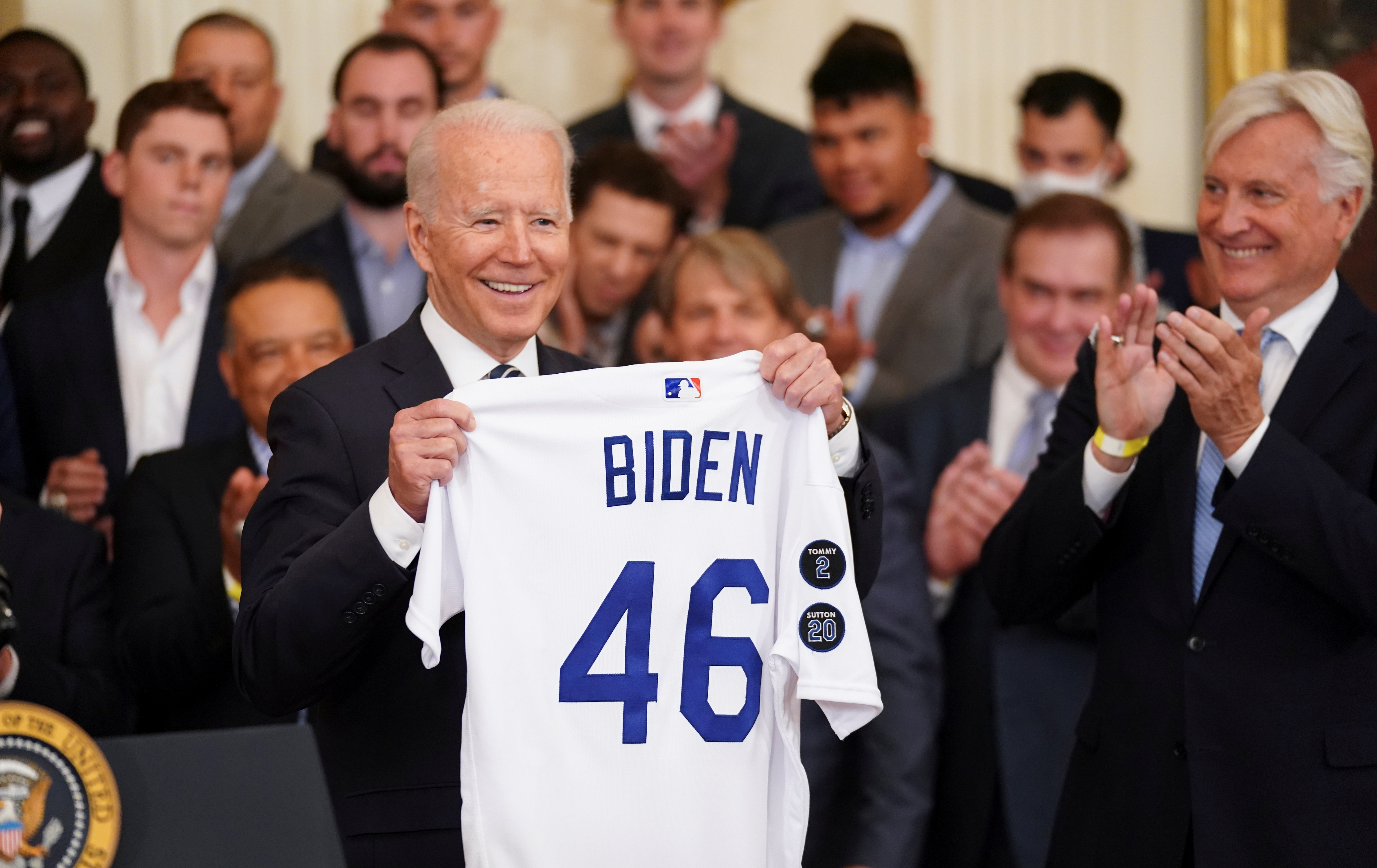 Dodgers praised by President Biden during White House visit