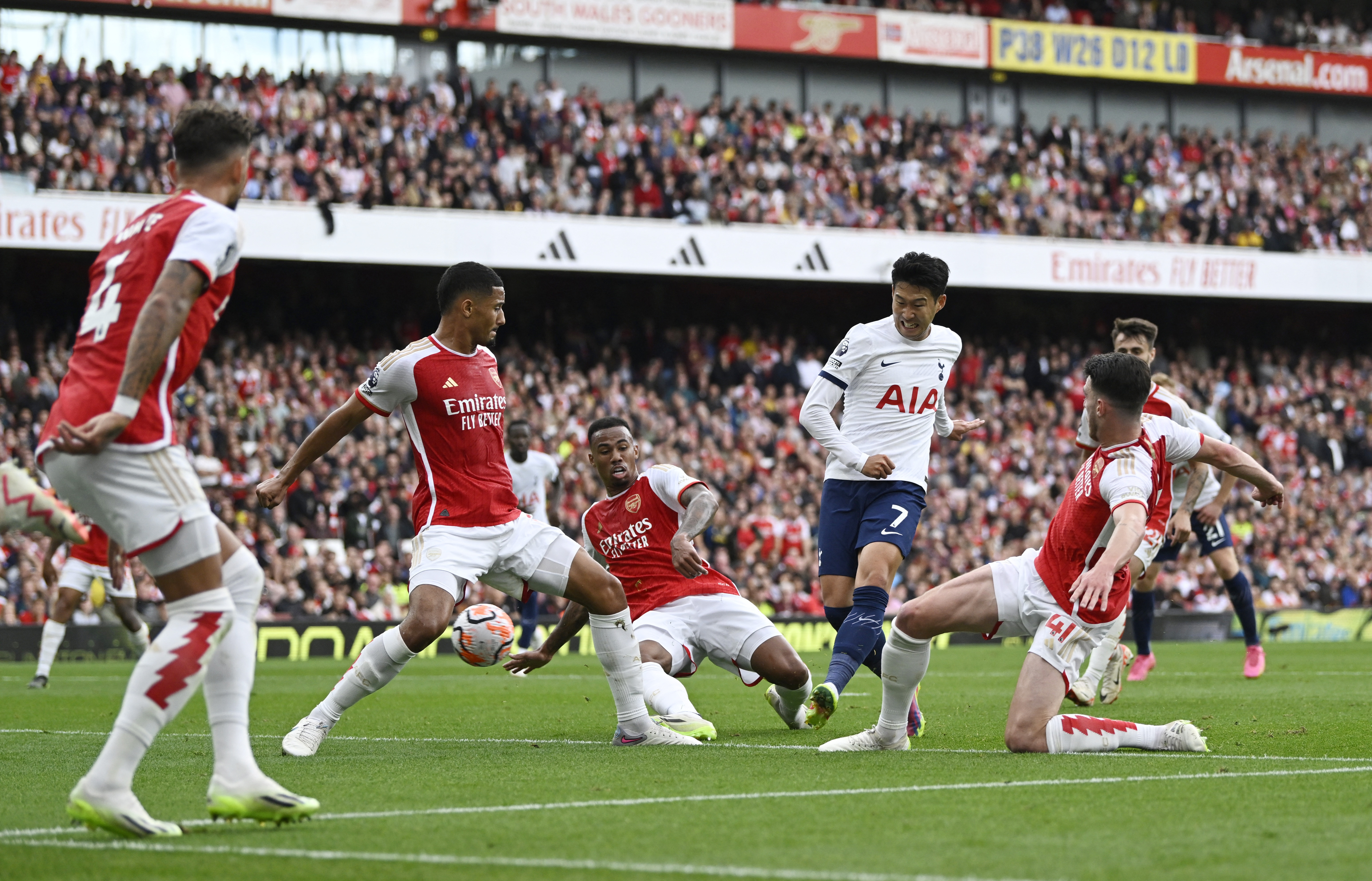 Arsenal vs Tottenham Hotspur, Premier League 2023 scores, results