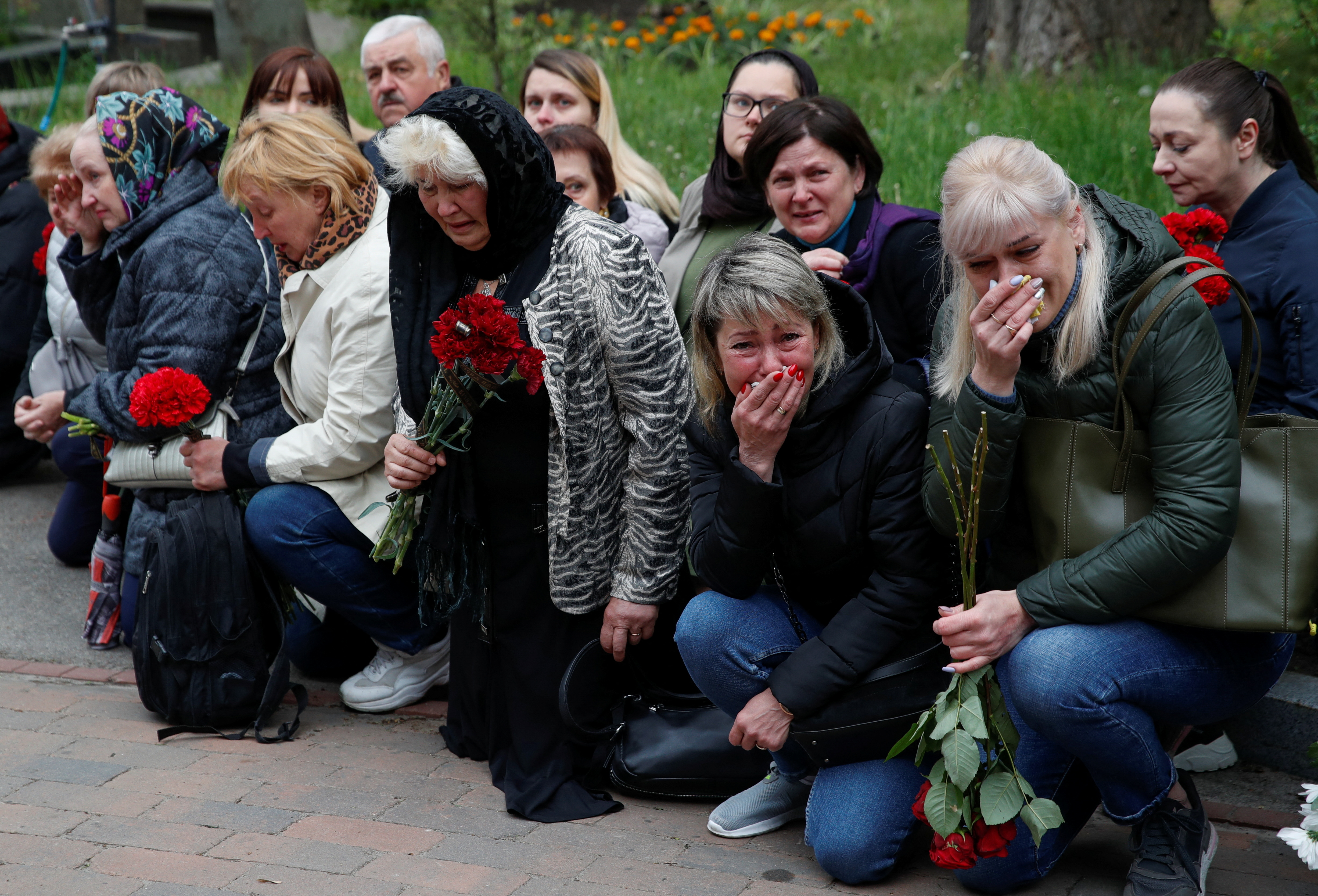 Funeral ceremony of Ukrainian serviceman recently killed in a fight with Russian troops, in Kyiv