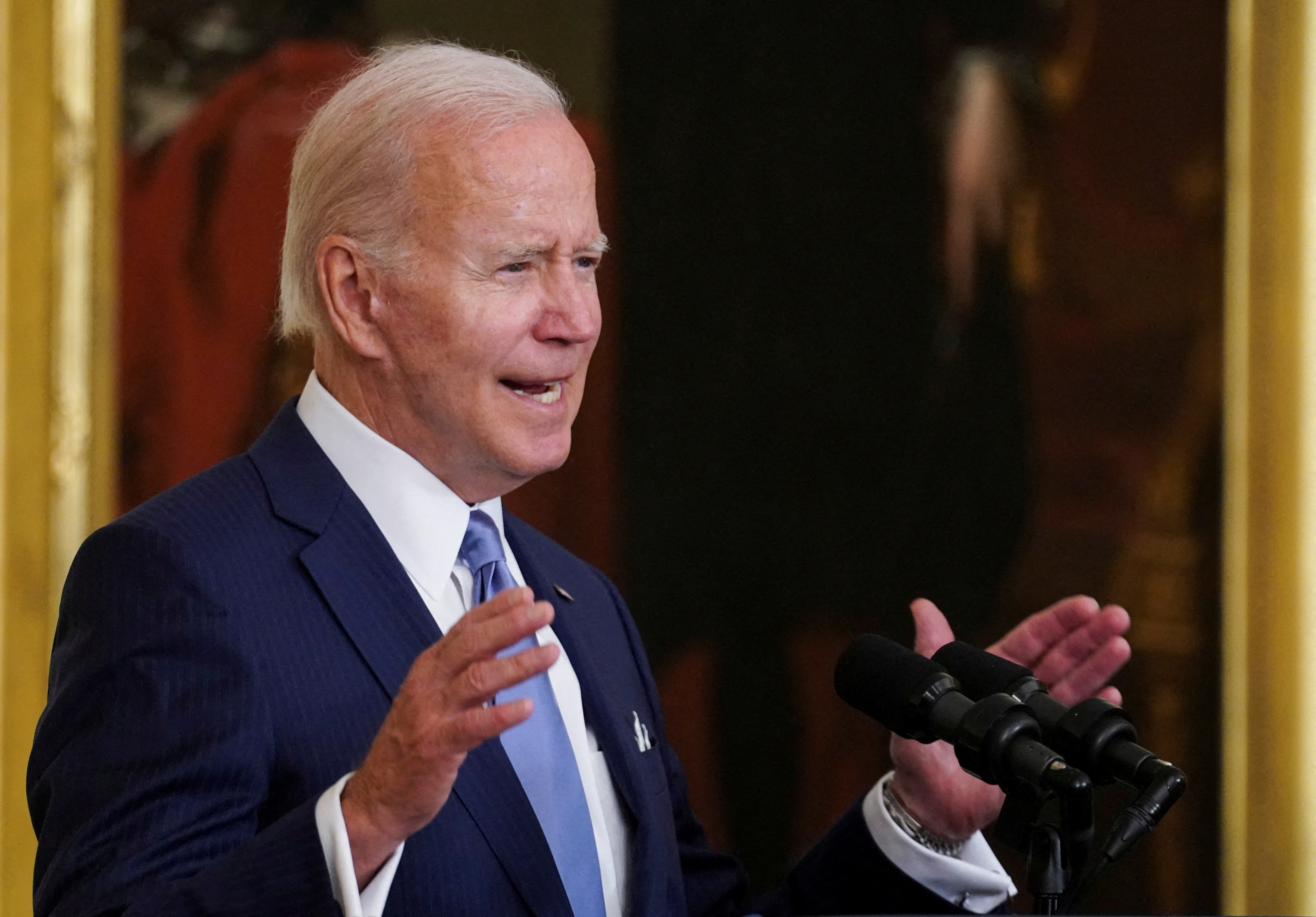 U.S. President Biden awards Medals of Honor to Vietnam War veterans during White House ceremony in Washington
