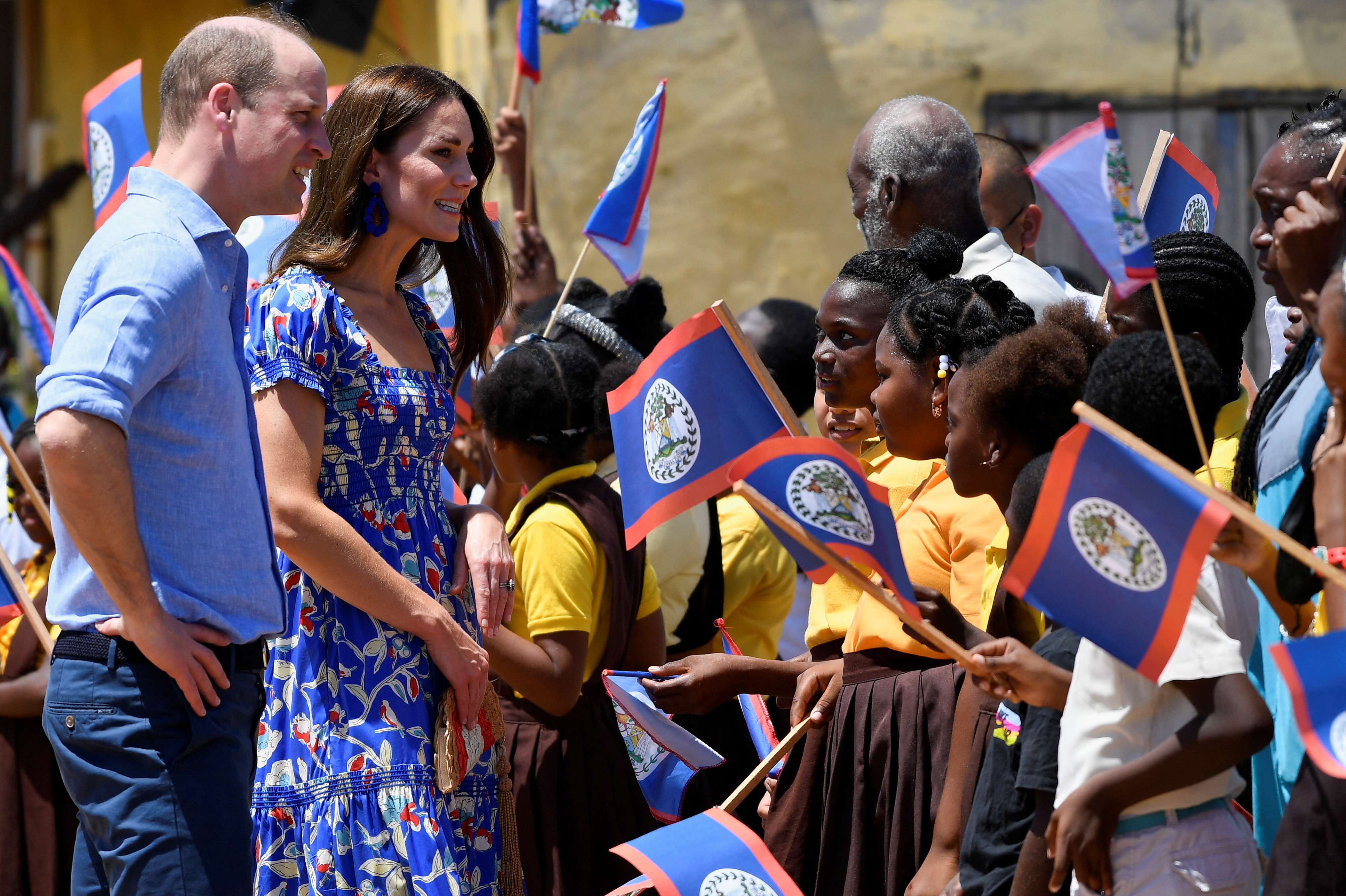 El príncipe Guillermo y Catalina de Gran Bretaña, la gira de la duquesa de Cambridge por el Caribe, en Hopkins