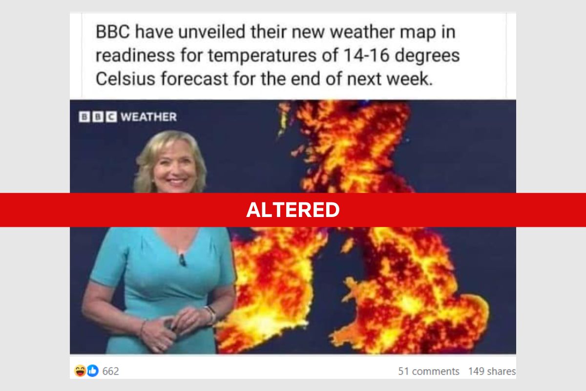 Fact Check: Doctored map falsely suggests forecaster exaggerated weather
