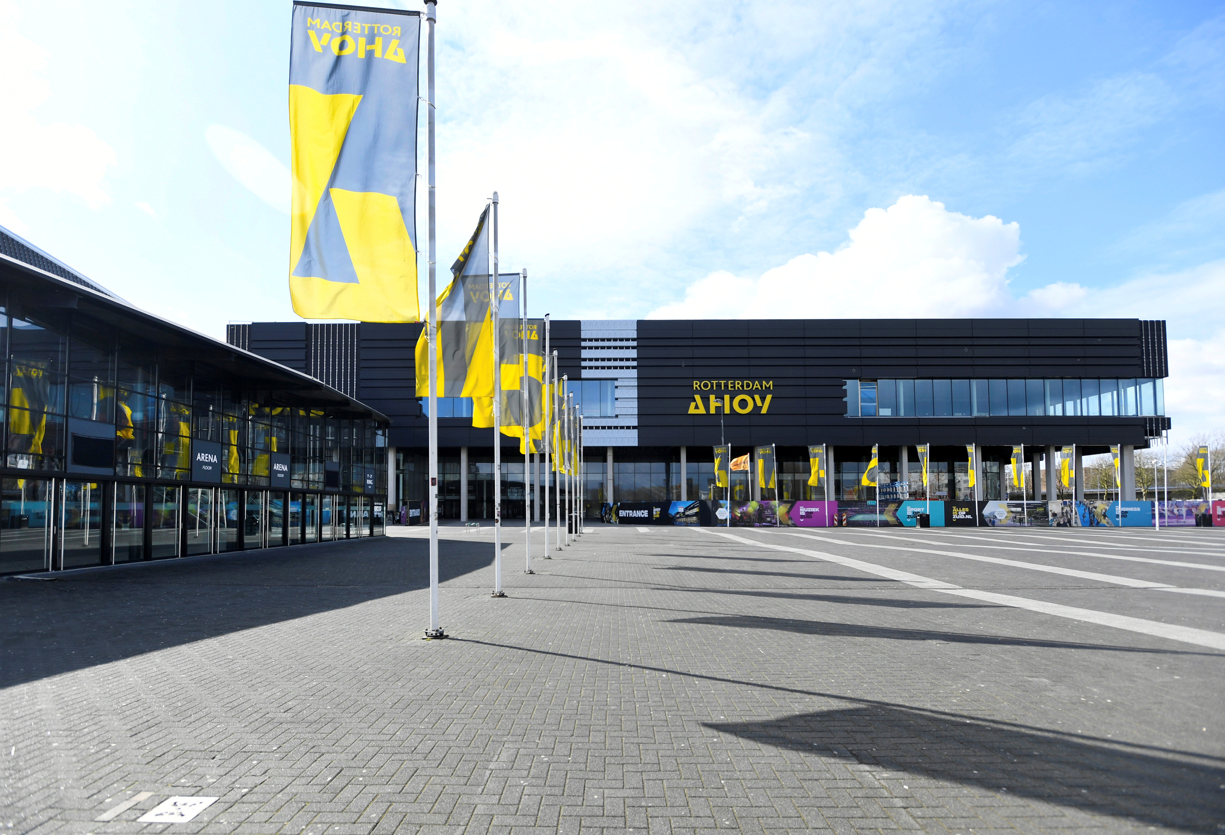 Vista general del estadio Ahoy en Rotterdam, Países Bajos, que albergará el Festival de la Canción de Eurovisión en mayo.  REUTERS / Piroschka Van De Wouw