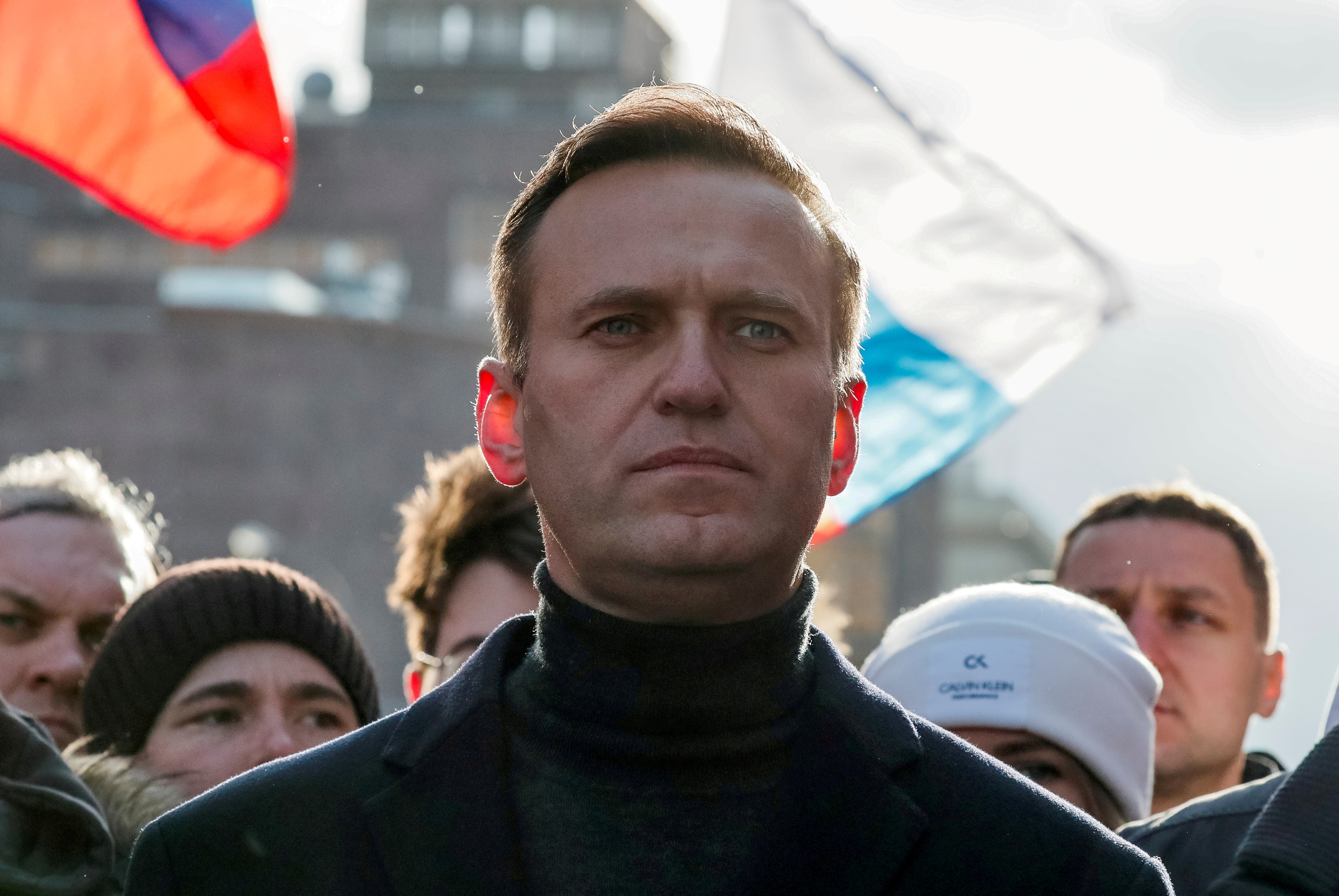 Le Politicien De L'Opposition Russe Alexei Navalny Participe À Un Rassemblement Pour Marquer Le 5E Anniversaire Du Meurtre Du Politicien De L'Opposition Boris Nemtsov Et Pour Protester Contre Les Amendements Proposés À La Constitution Du Pays, À Moscou, Russie, Le 29 Février 2020. Reuters/Shamil Zhumatov