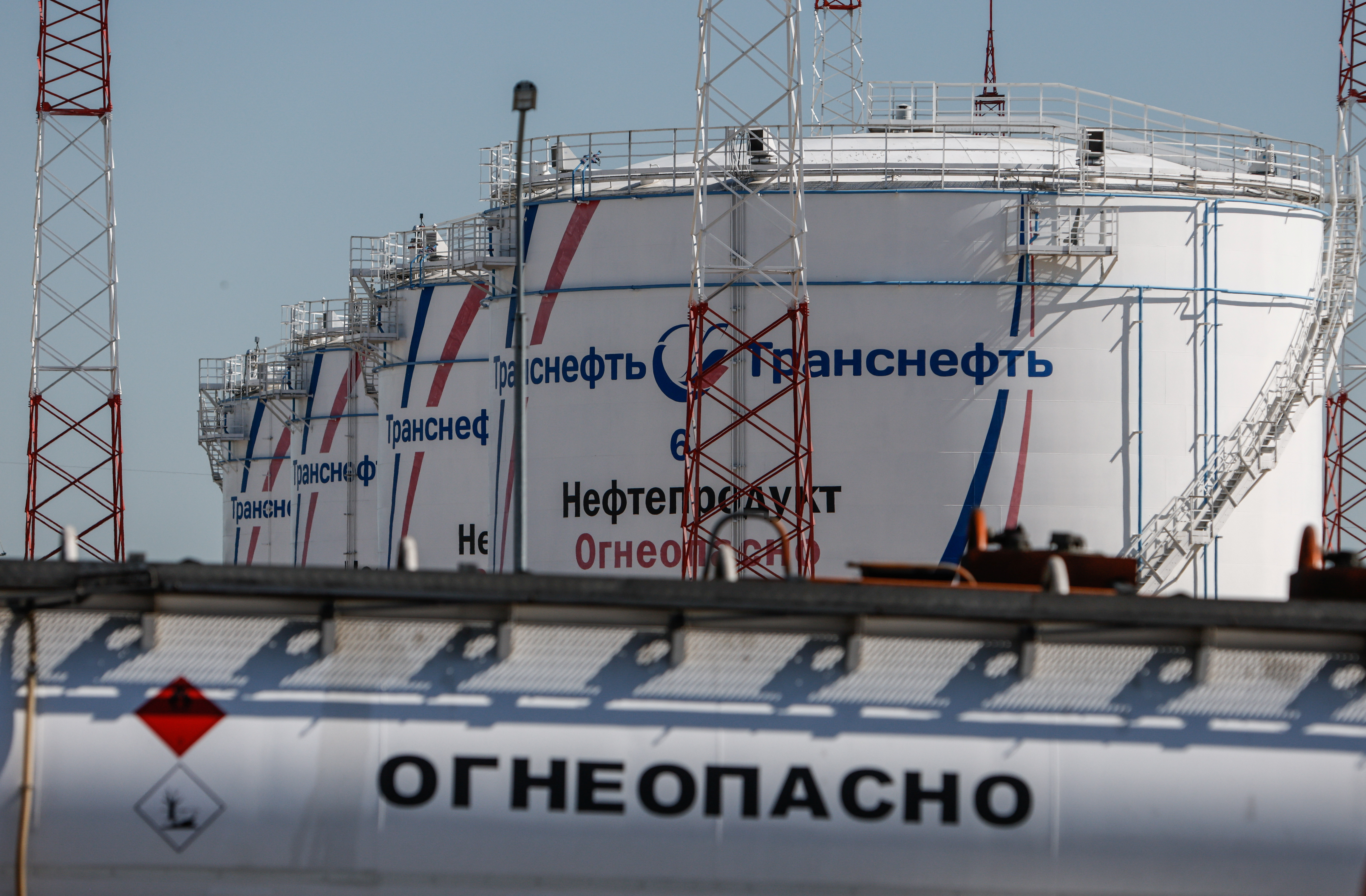 A view shows a production facility owned by Transneft oil pipeline operator in Konstantinovo
