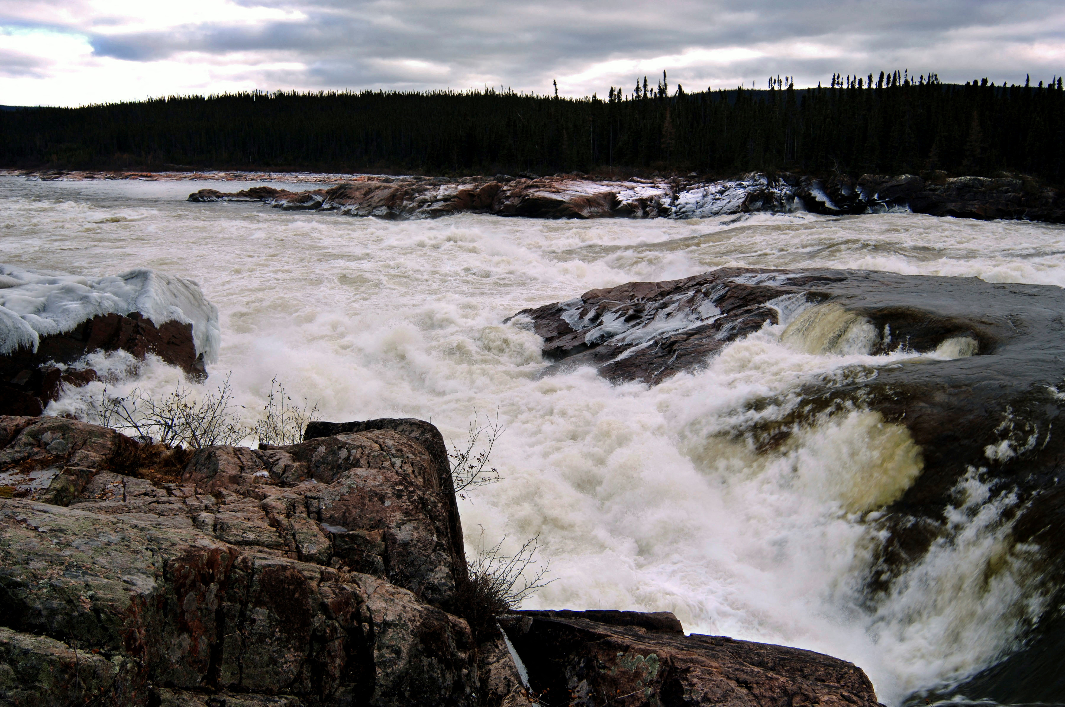 Muskrat Falls at the Churchill River in central Labrador