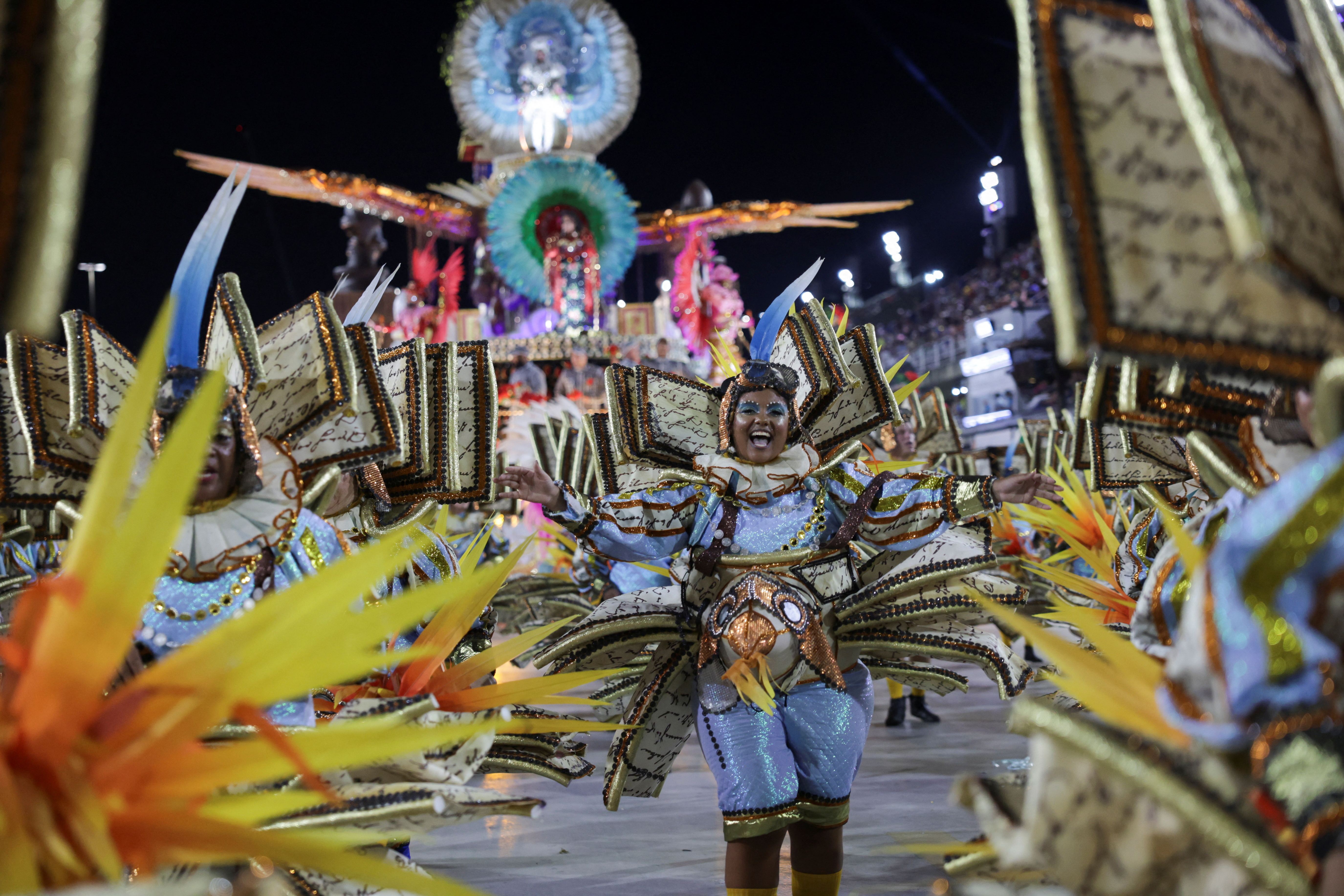 Carnival parade at the Sambadrome, in Rio de Janeiro