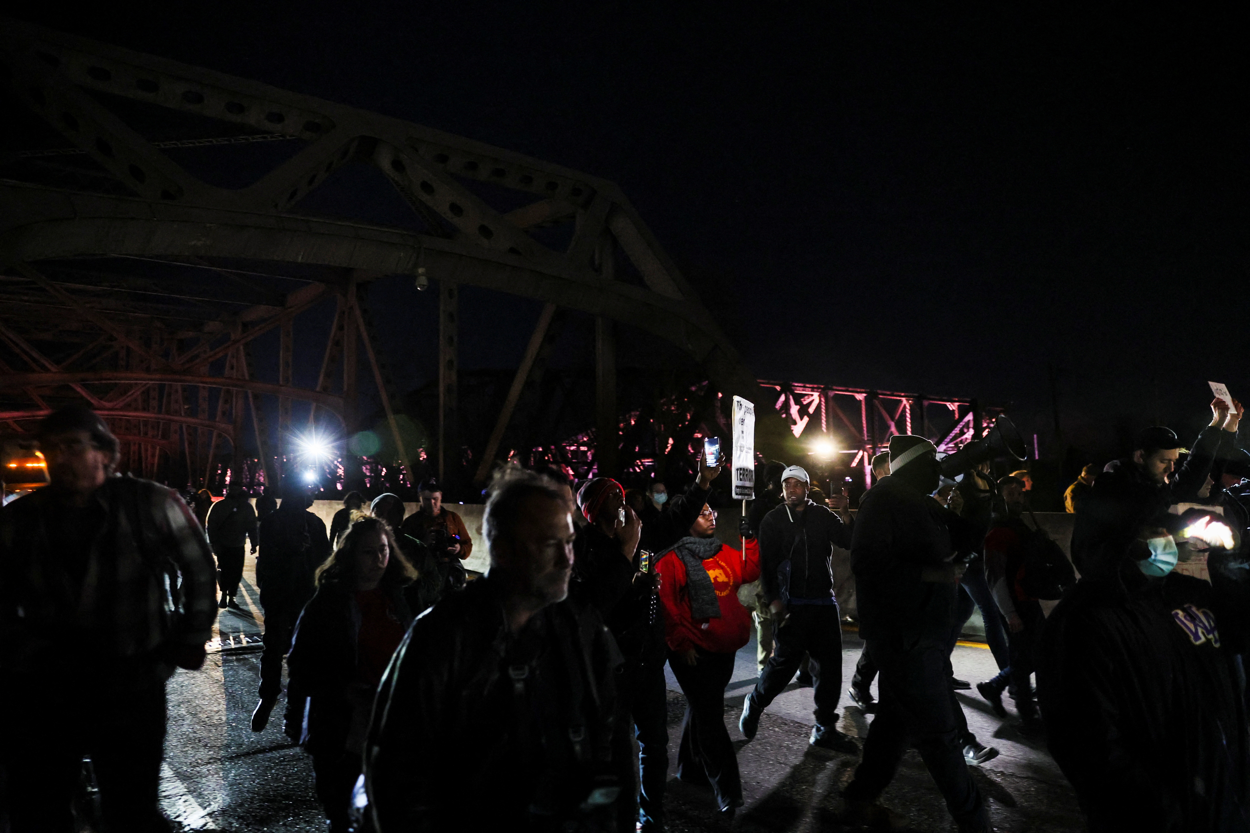 People protest after the death of Tyre Nichols in Memphis