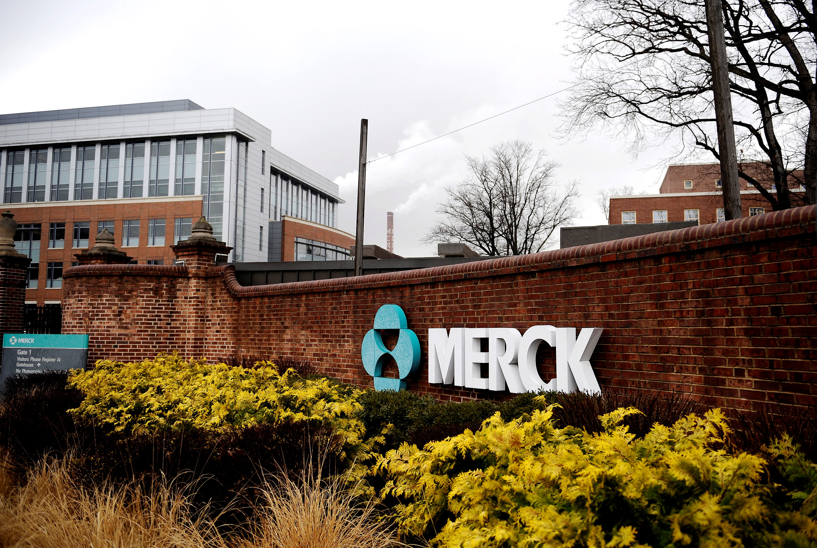 A view of the Merck & Co. campus in Linden, New Jersey