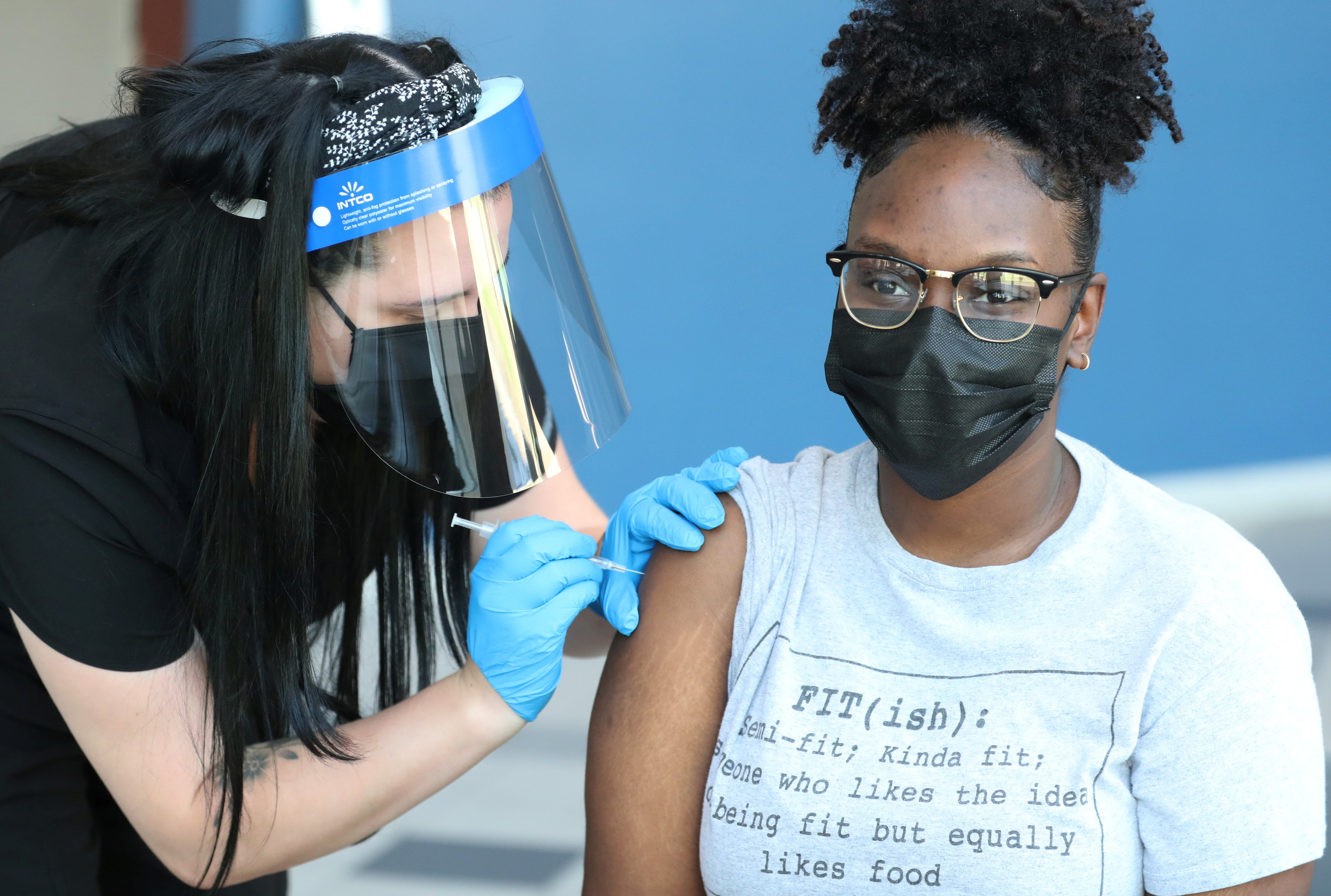 Students receive COVID-19 vaccines at the University of Memphis