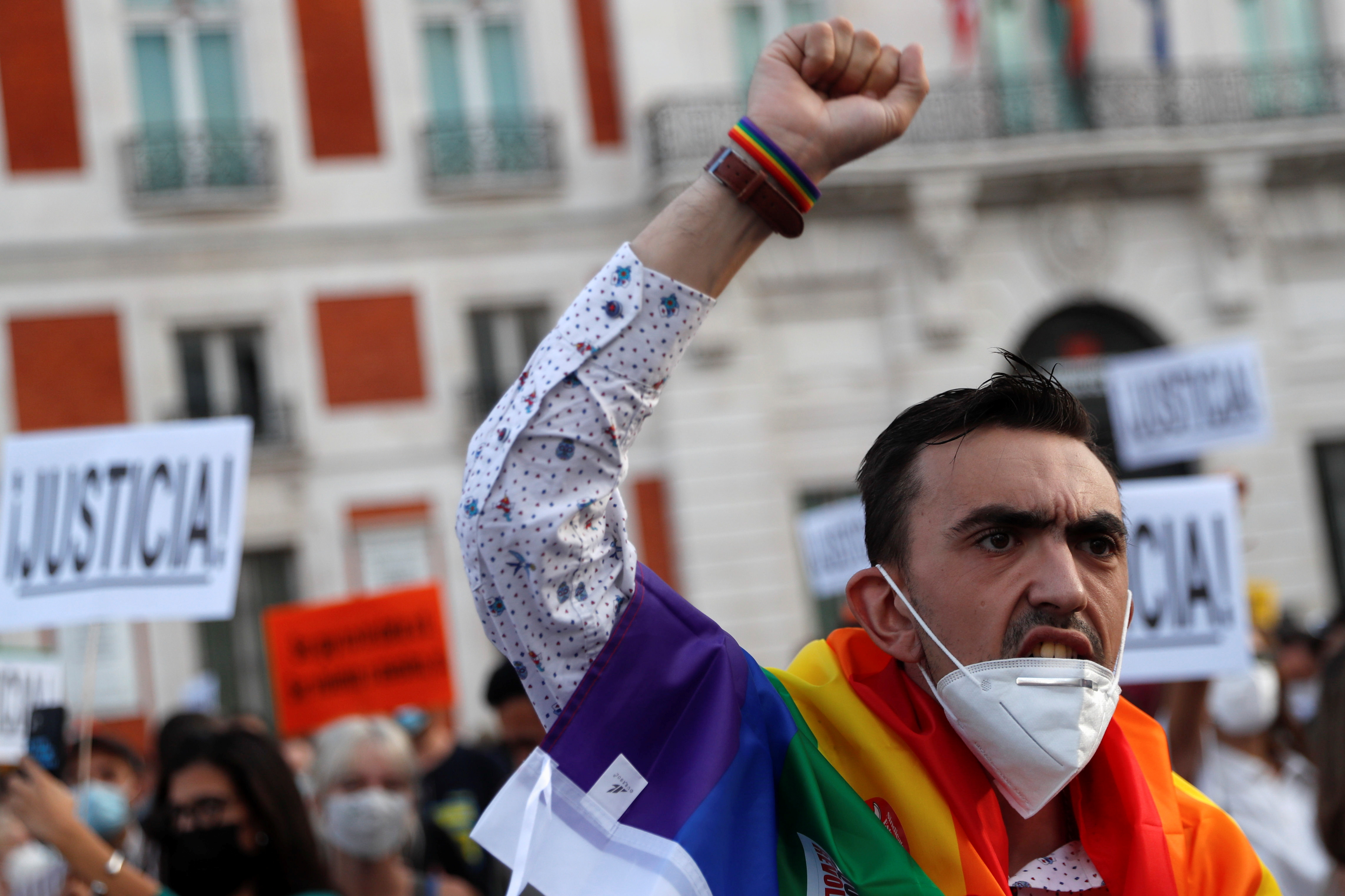 Protests in Spain against suspected LGBT hate crime