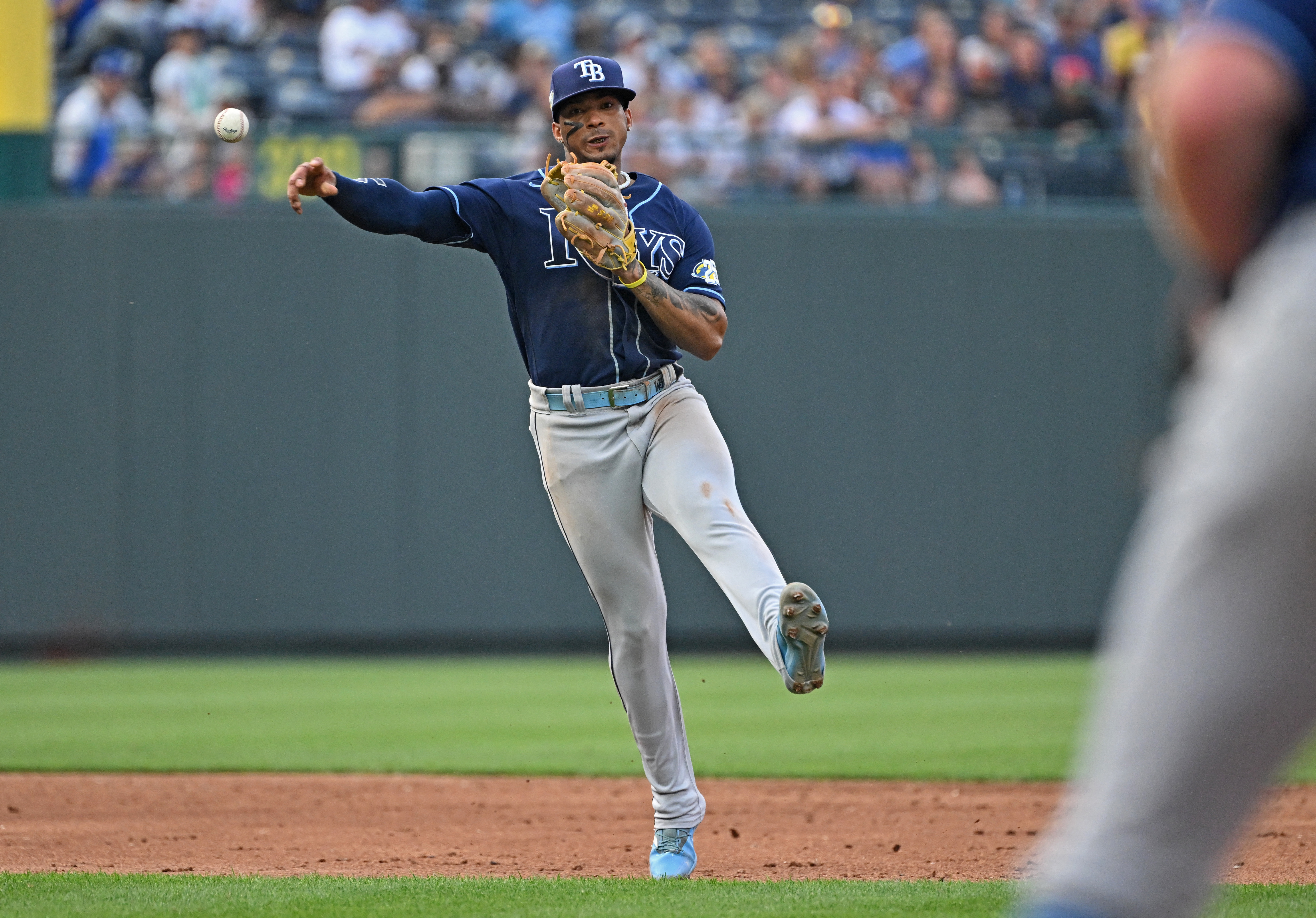 Kansas City Royals' Nick Pratto hits against the Tampa Bay Rays during a  baseball game Sunday, July 24, 2022, in Kansas City, Mo. (AP Photo/Ed Zurga  Stock Photo - Alamy