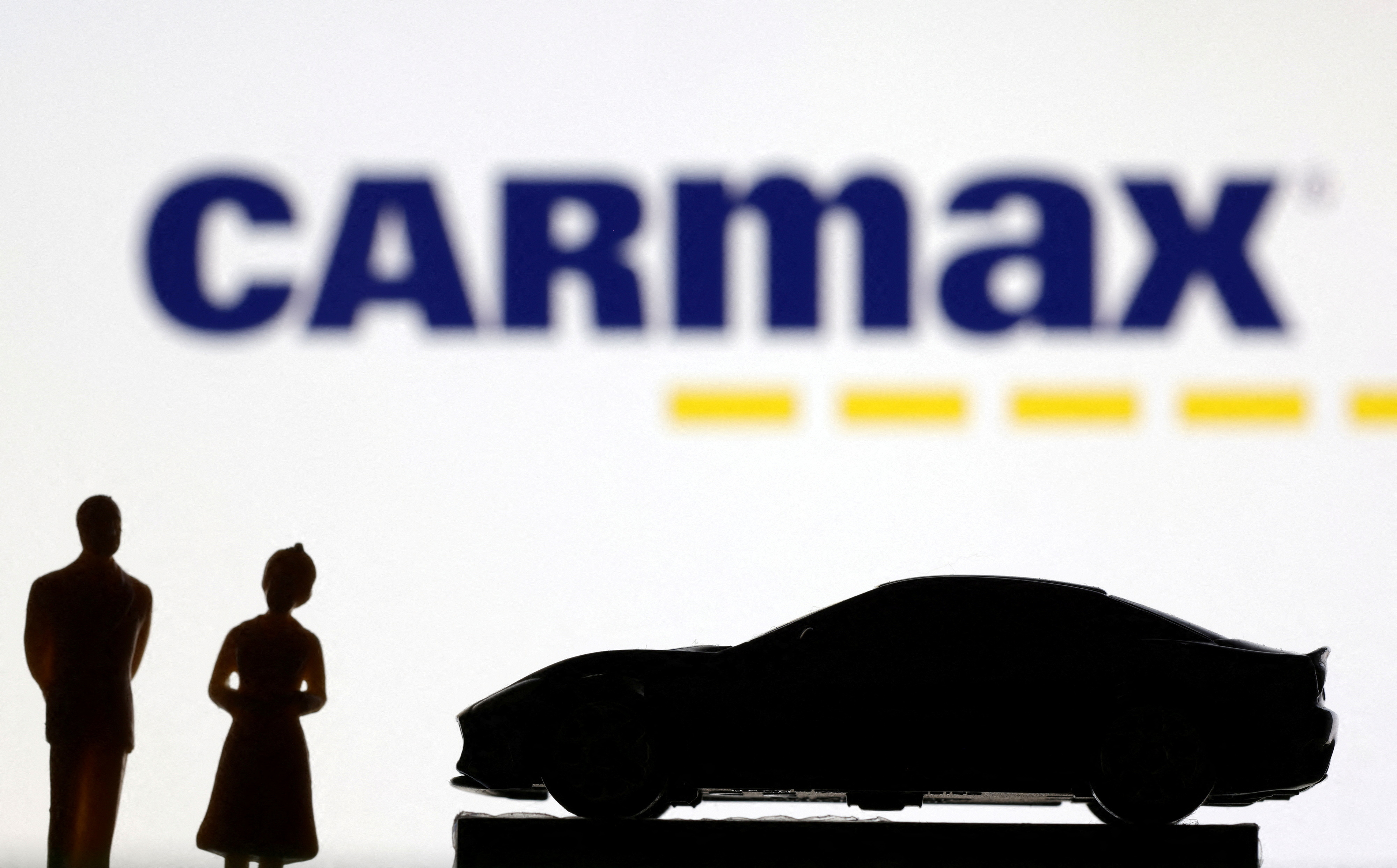 Illustration shows CarMax logo