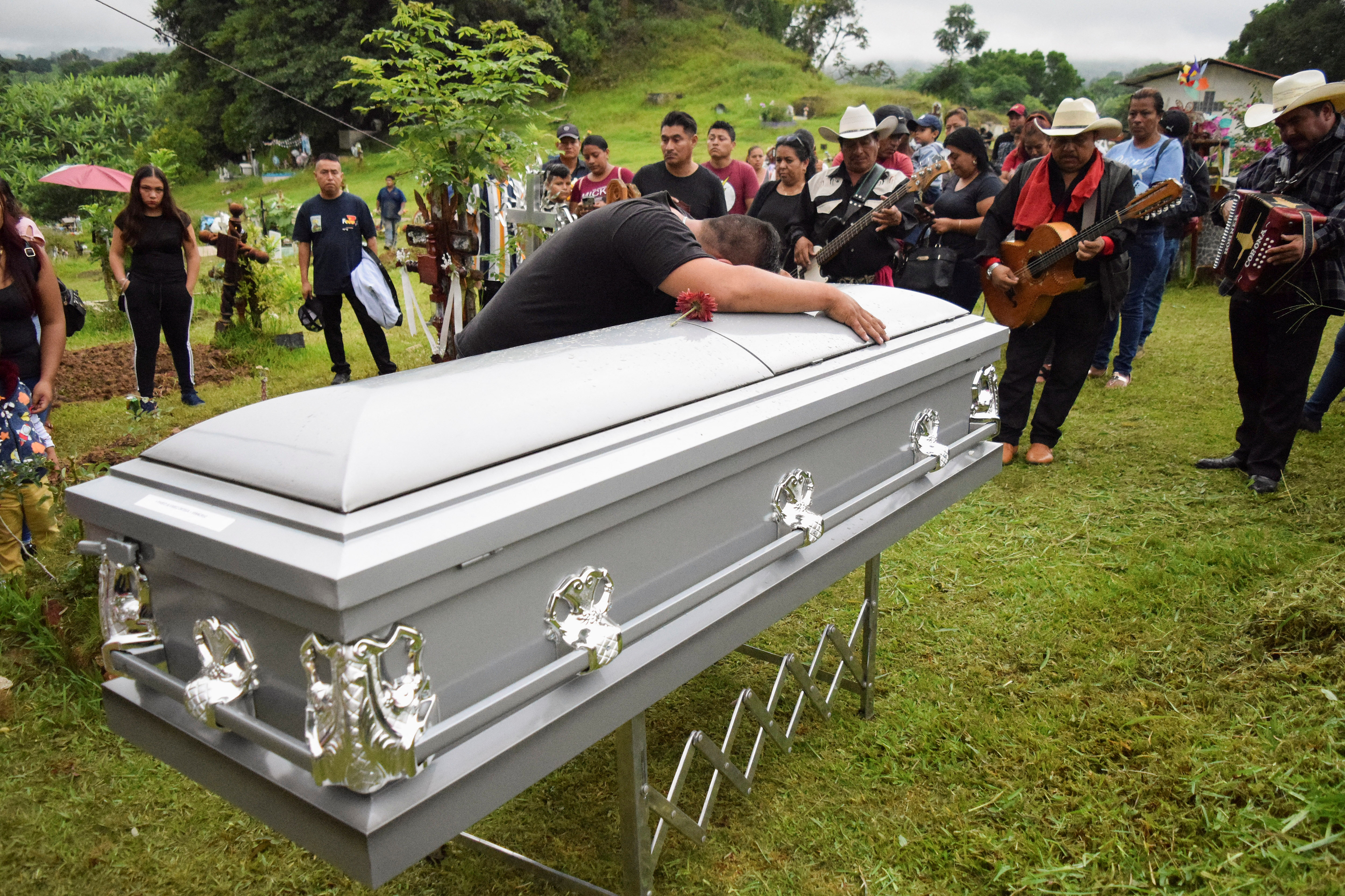 Mexican family and friends hold funeral for migrant who died in Texas trailer tragedy