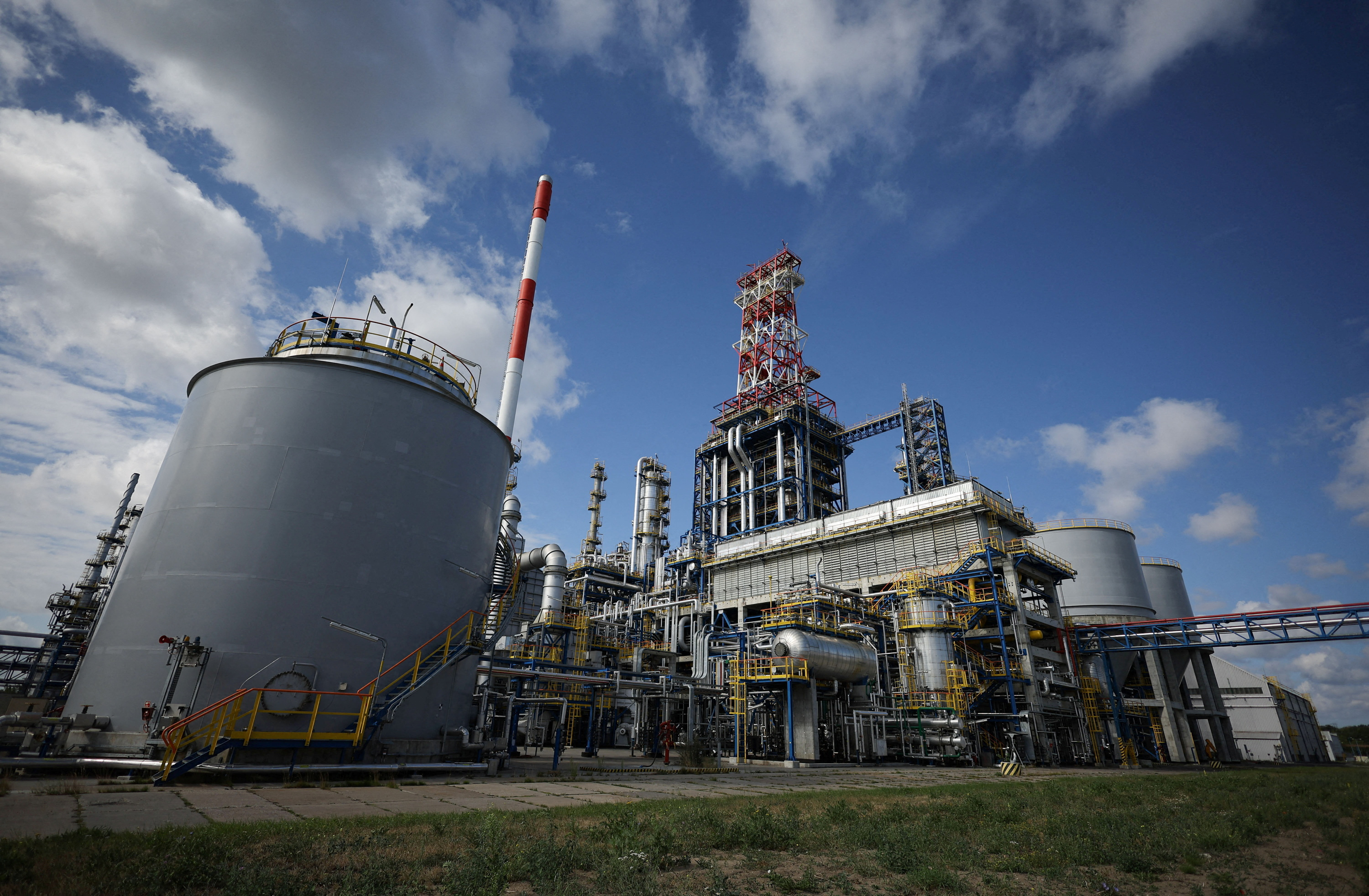 General view of the oil refinery, part of Grupa Lotos taken over by PKN Orlen in 2022, is seen in Gdansk