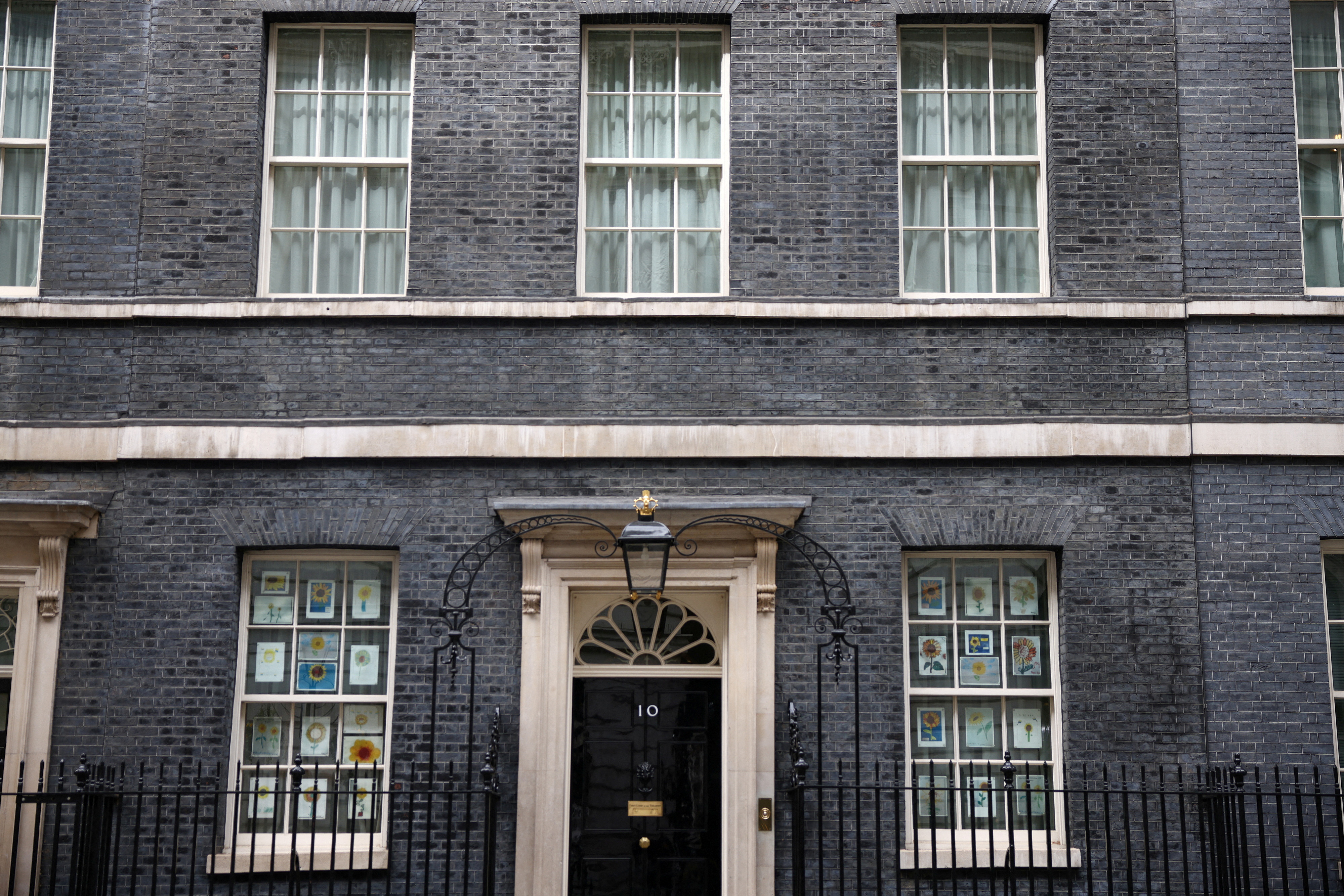 A general view of 10 Downing Street in London