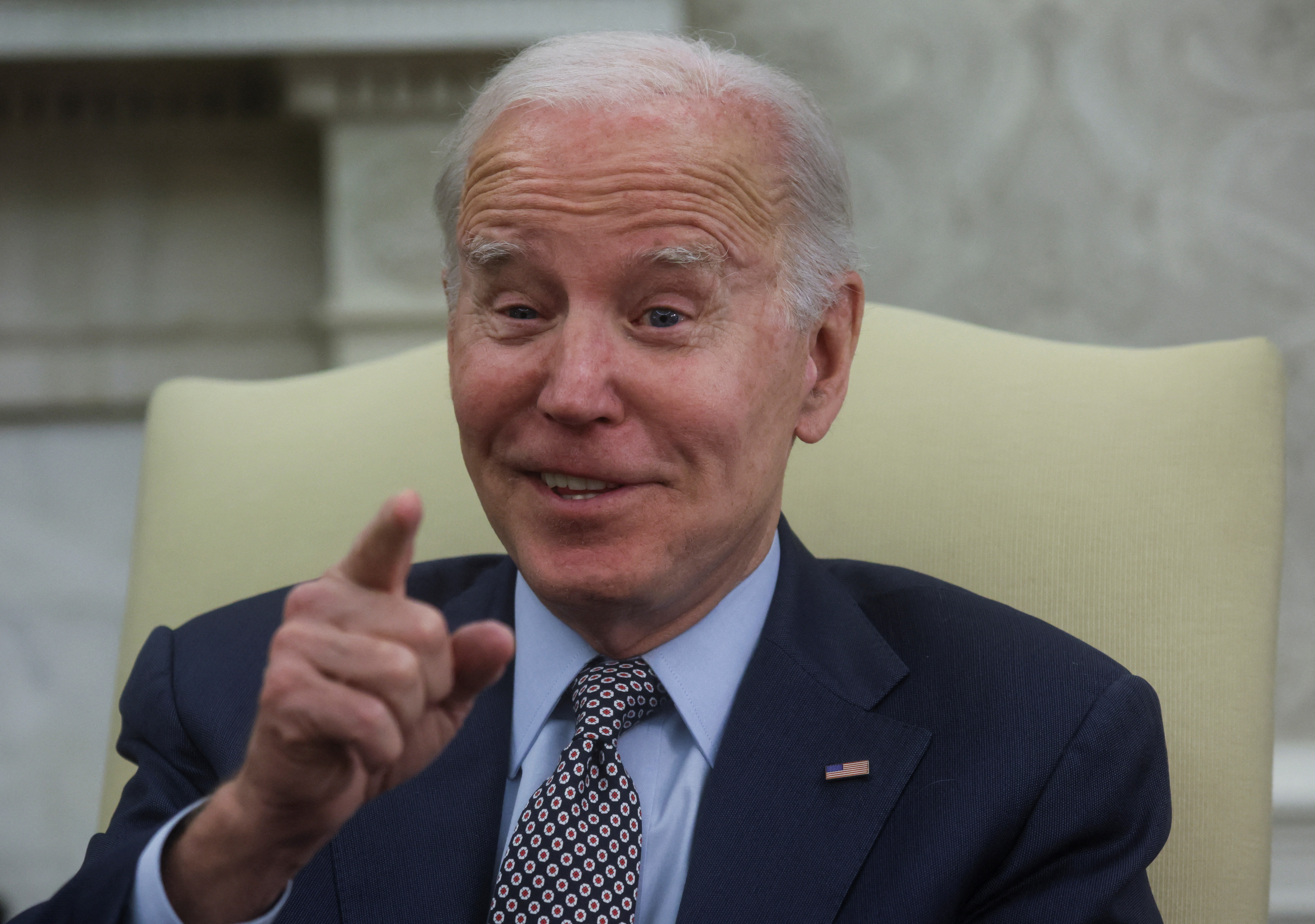 U.S. President Joe Biden holds debt limit talks with House Speaker Kevin McCarthy at the White House in Washington