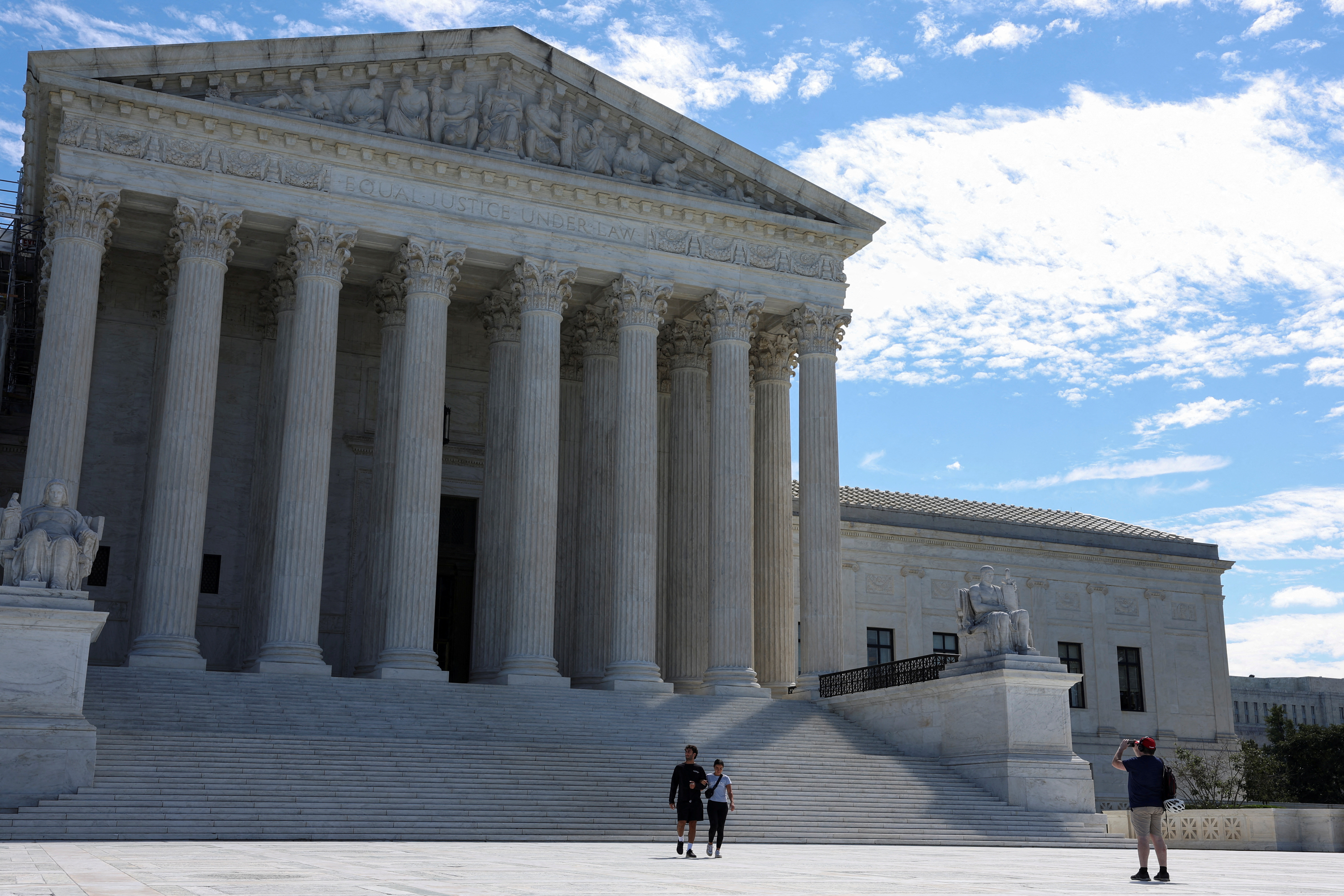 U.S. Supreme Court building is seen as justices released their financial disclosure reports in Washington