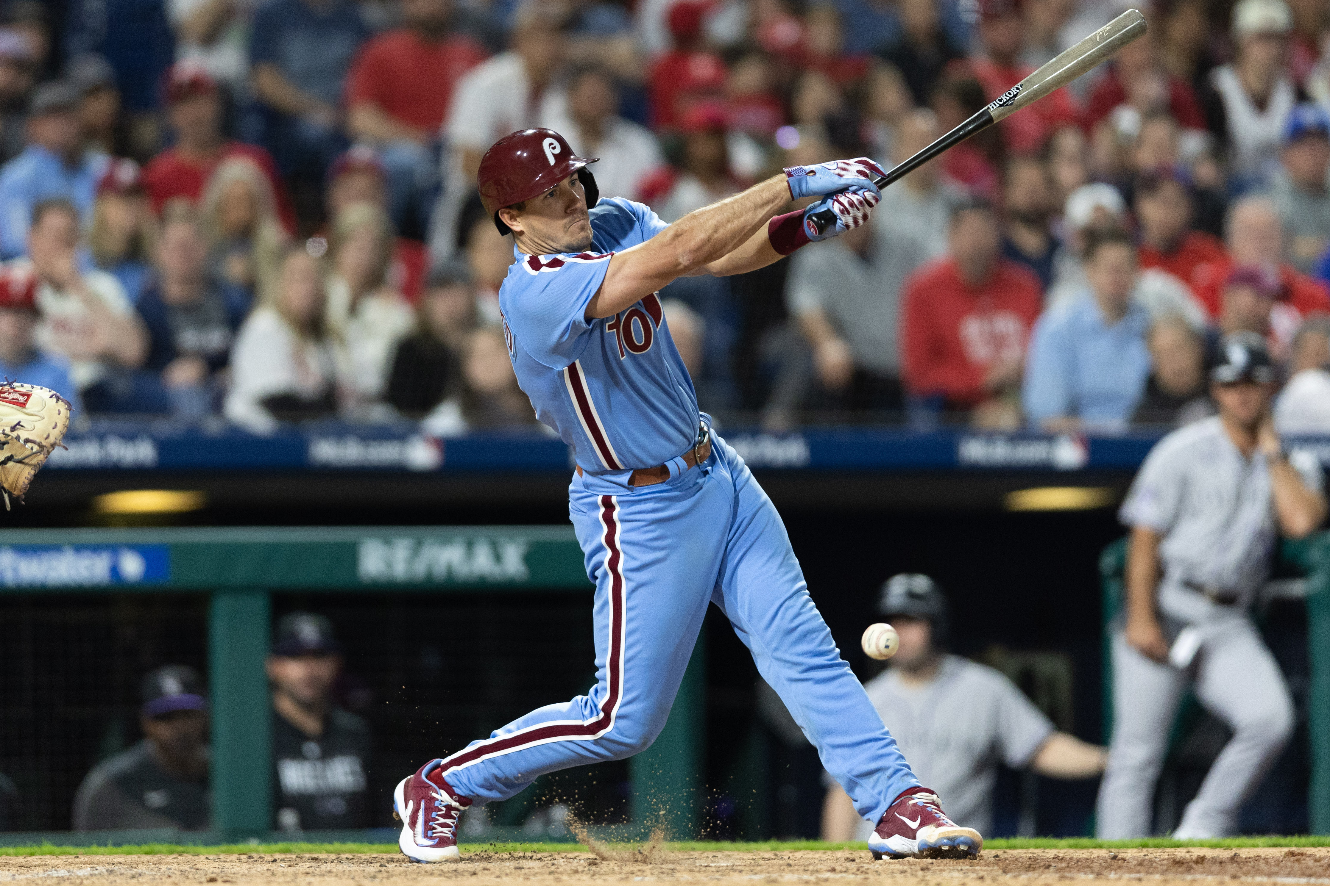 Rockies end eight-game skid by blanking Phillies