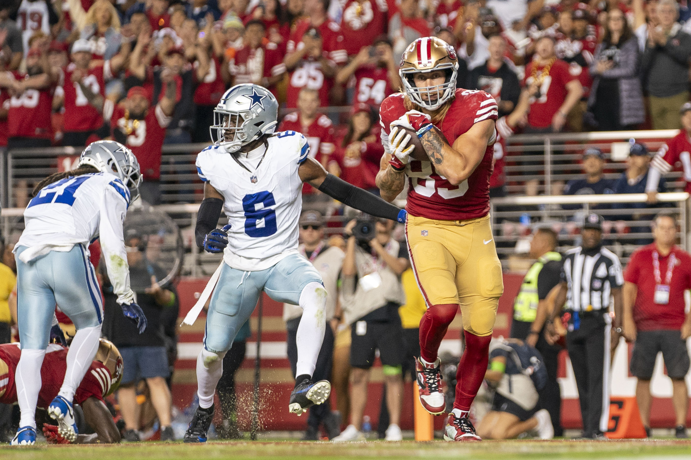 George Kittle Scores 3 TDs As 49ers Blow By Cowboys | Reuters