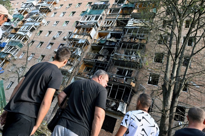 Aftermath of missile attack in Russia's Kursk