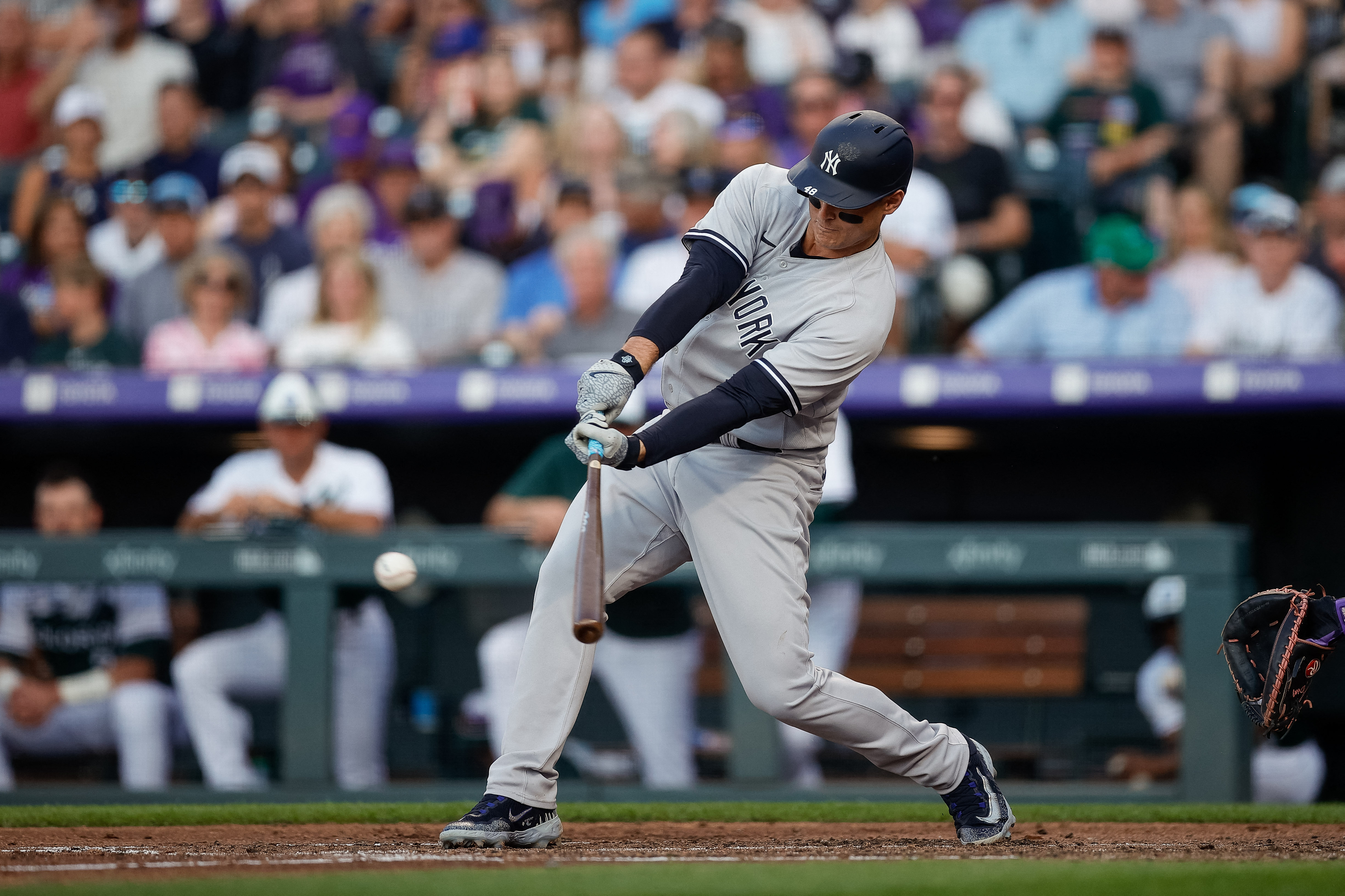 Giancarlo Stanton (4 RBIs) leads Yankees past Rockies