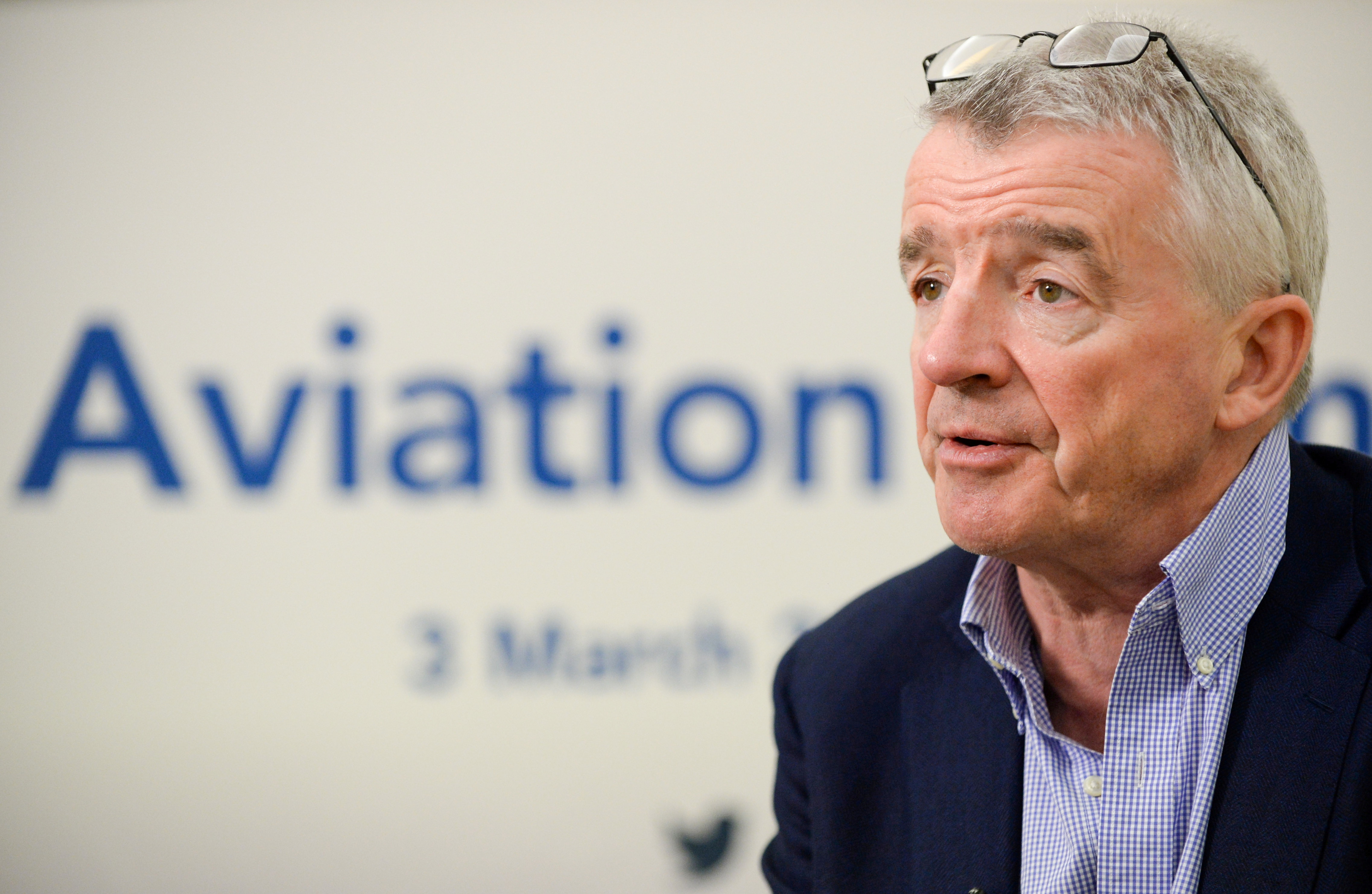 Ryanair GGroup Chief Executive Michael O'Leary attends the Europe Aviation Summit in Brussels