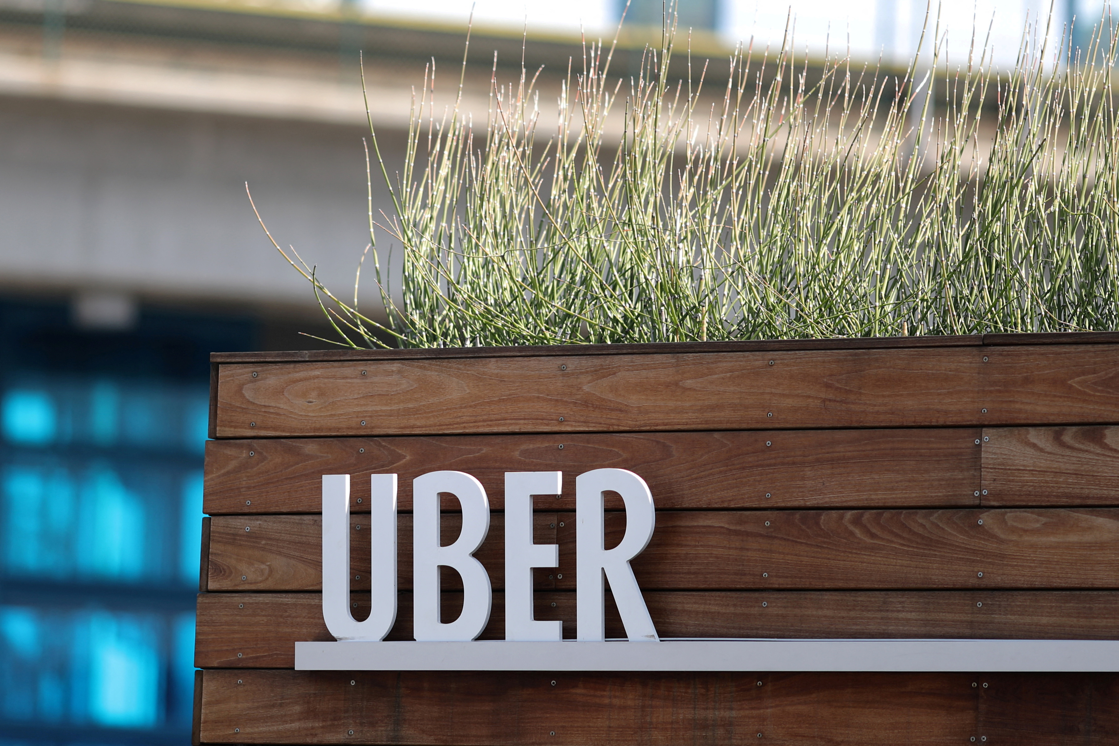 The Uber Hub is seen in Redondo Beach