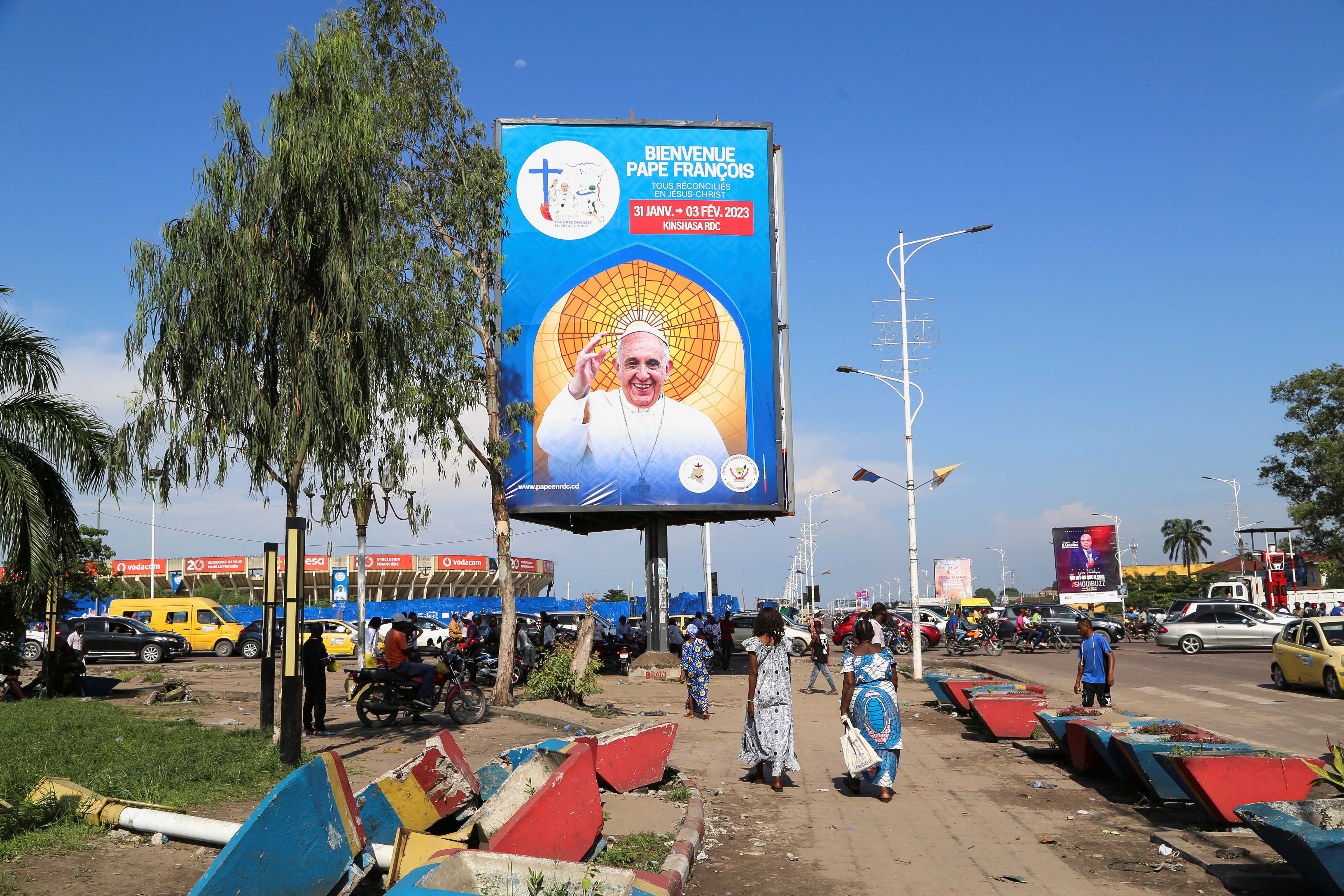 Congo's capital gets ready for pope's visit