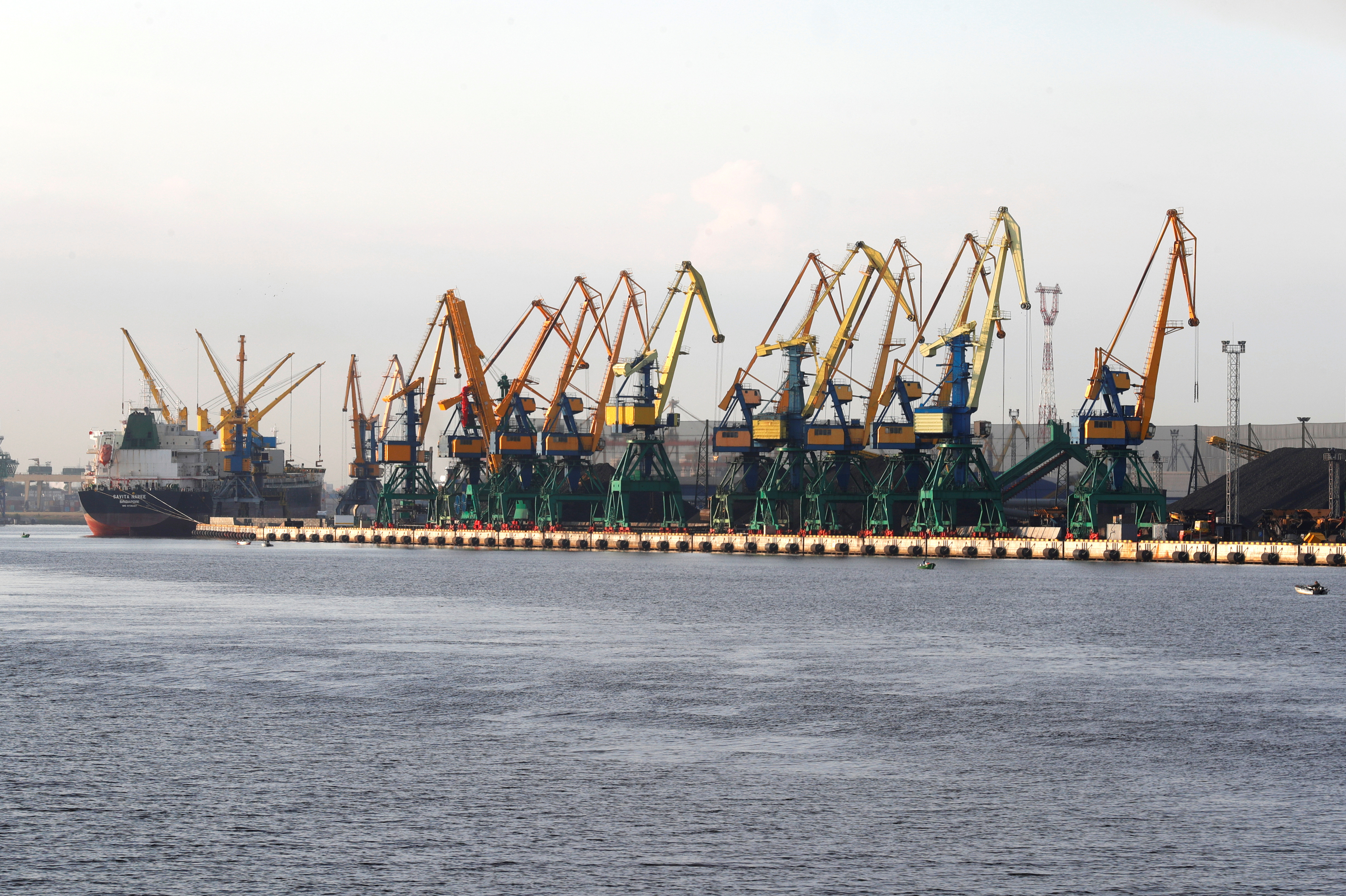 A wiev of the Riga port