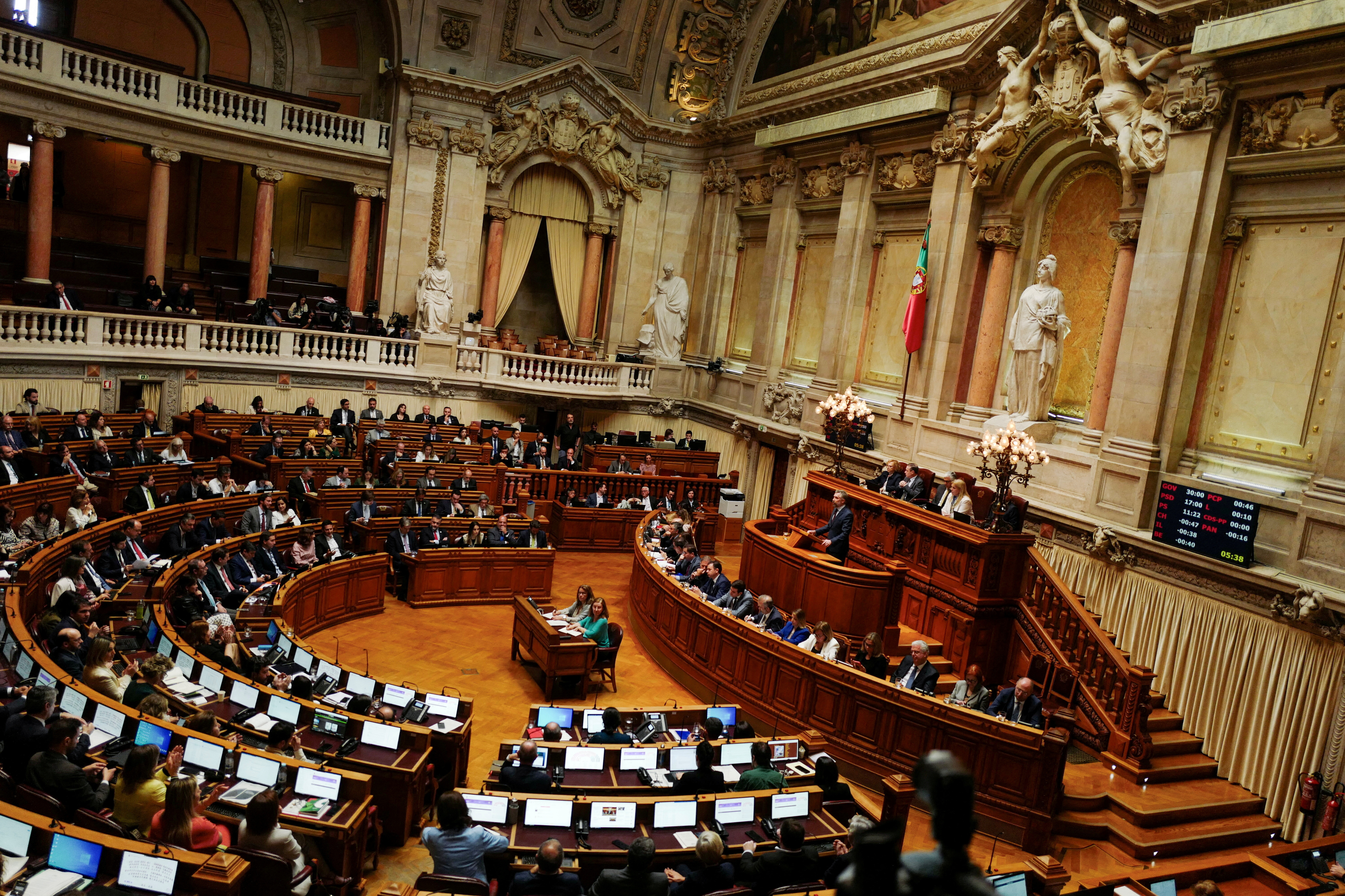 Debate of the new government programme at the Portuguese Parliament, in Lisbon
